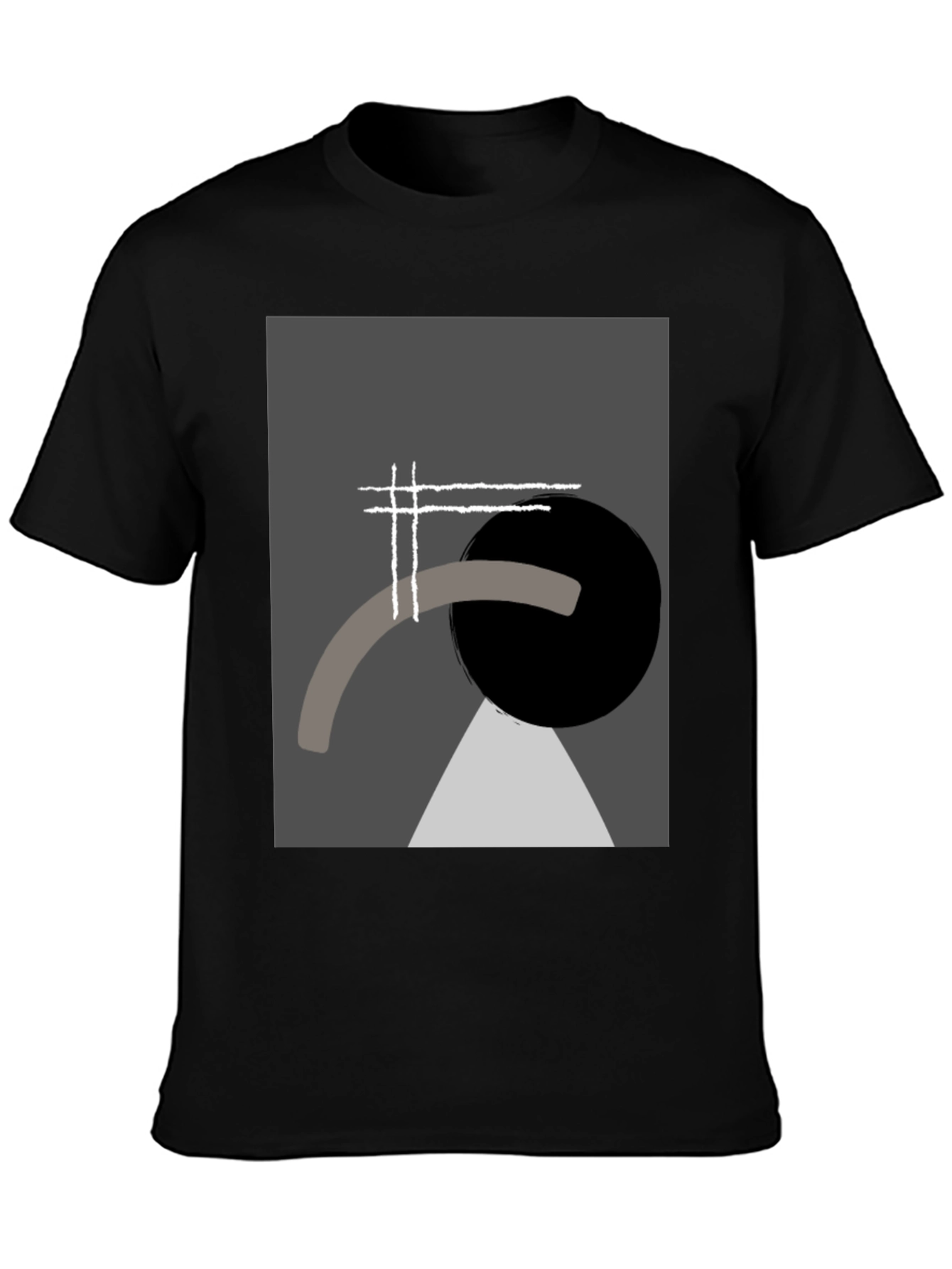 Abstract Geometric Graphic Tee - Modern Art Shirt