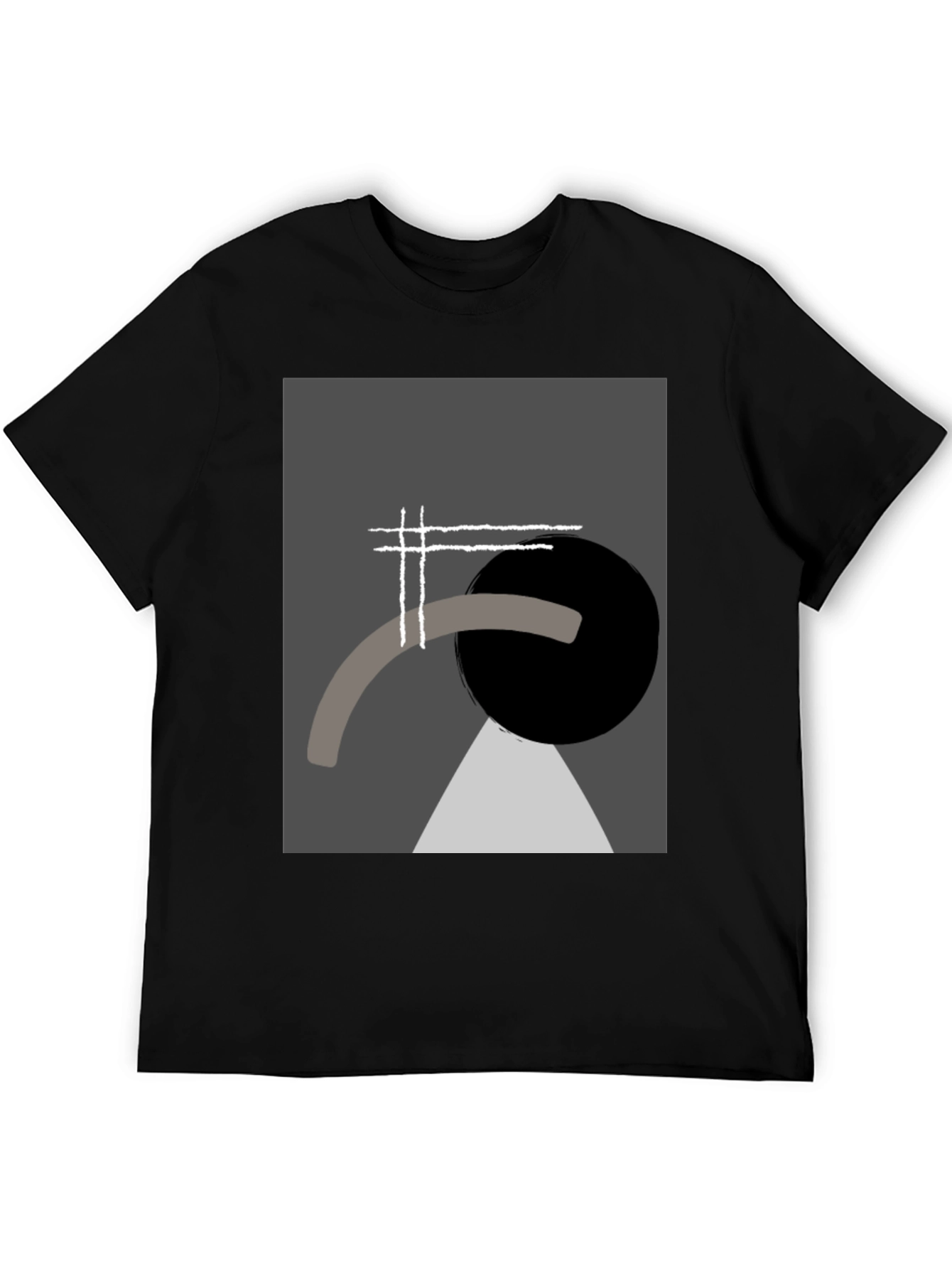 Abstract Geometric Graphic Tee - Modern Art Shirt