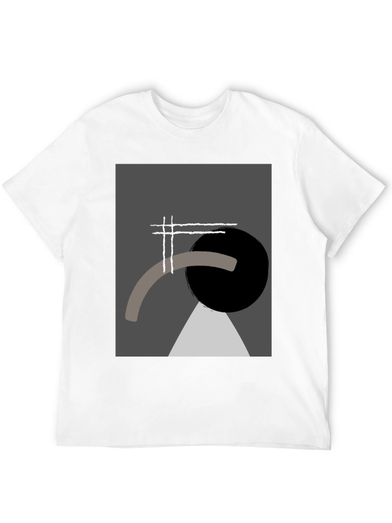 Abstract Geometric Graphic Tee - Modern Art Shirt