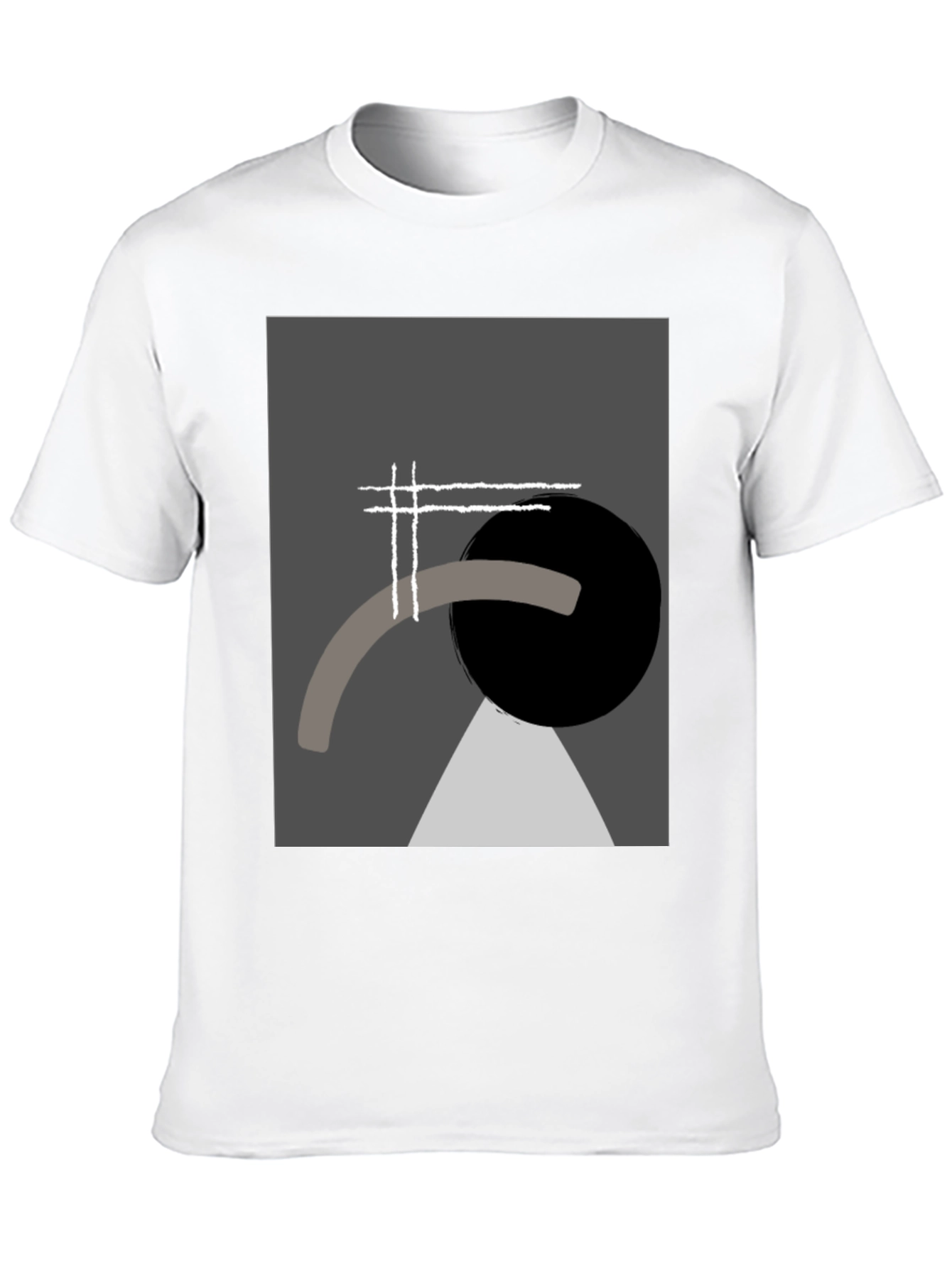 Abstract Geometric Graphic Tee - Modern Art Shirt