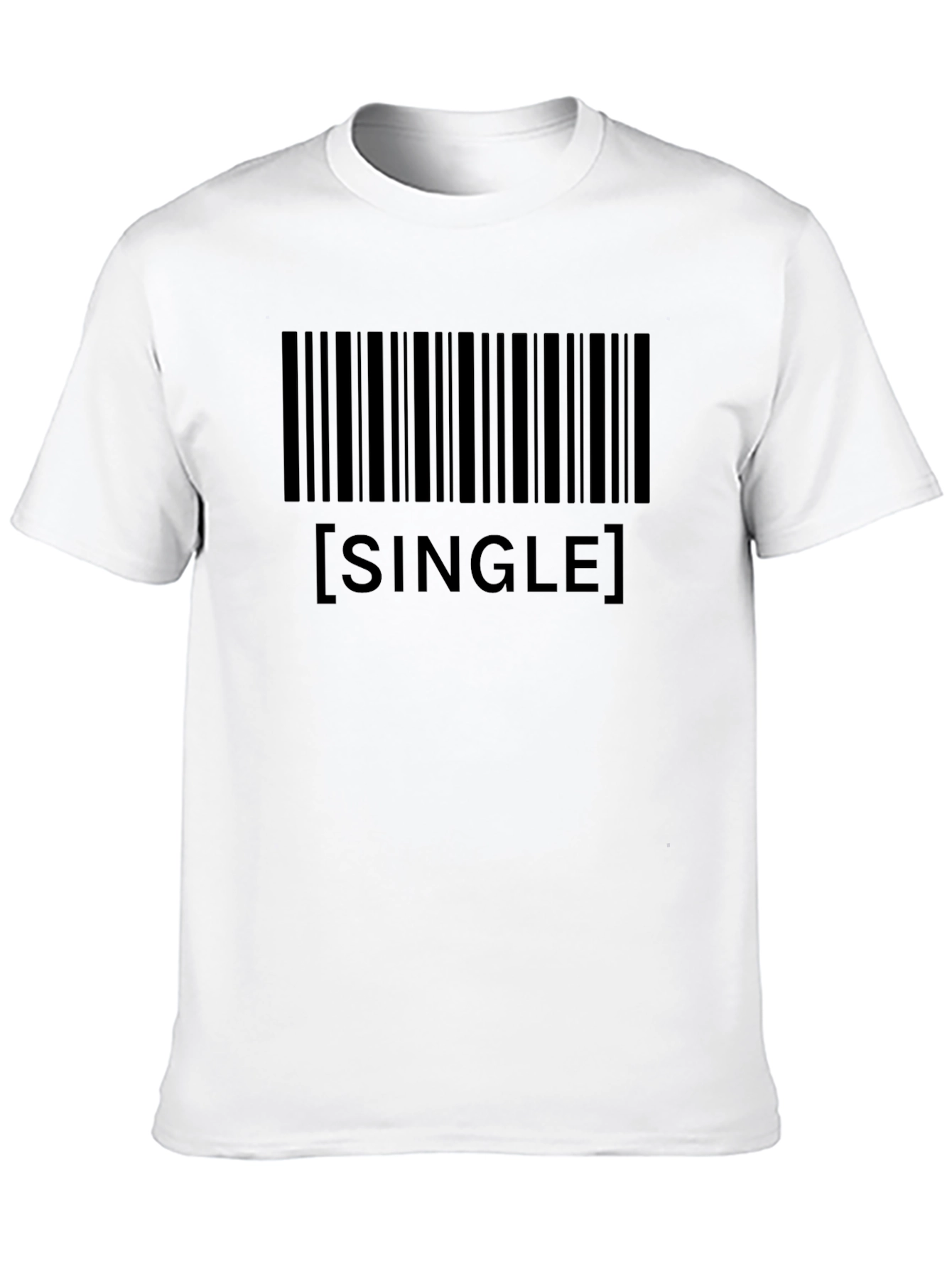 Single Barcode T-Shirt - Black Novelty Tee