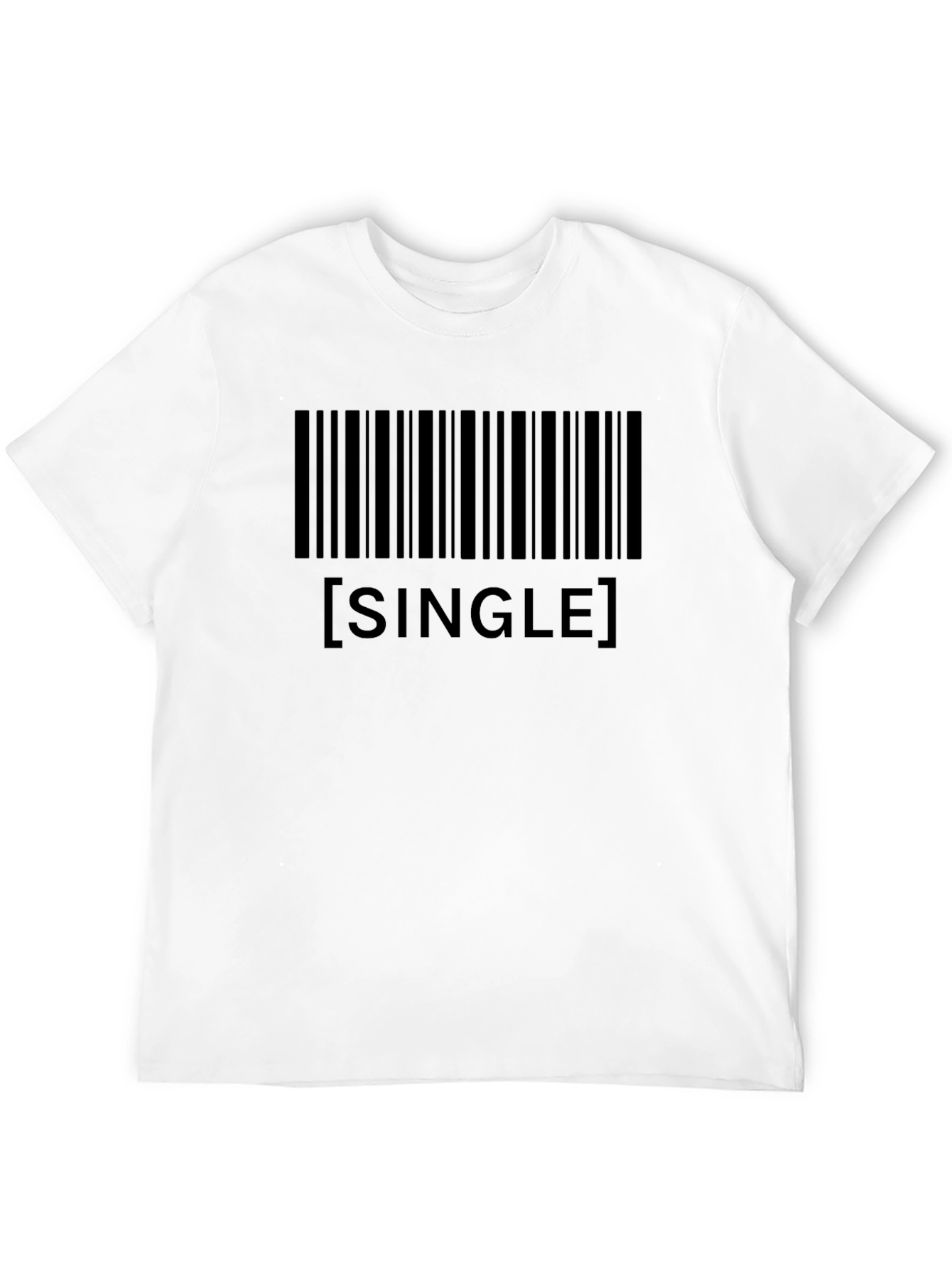 Single Barcode T-Shirt - Black Novelty Tee
