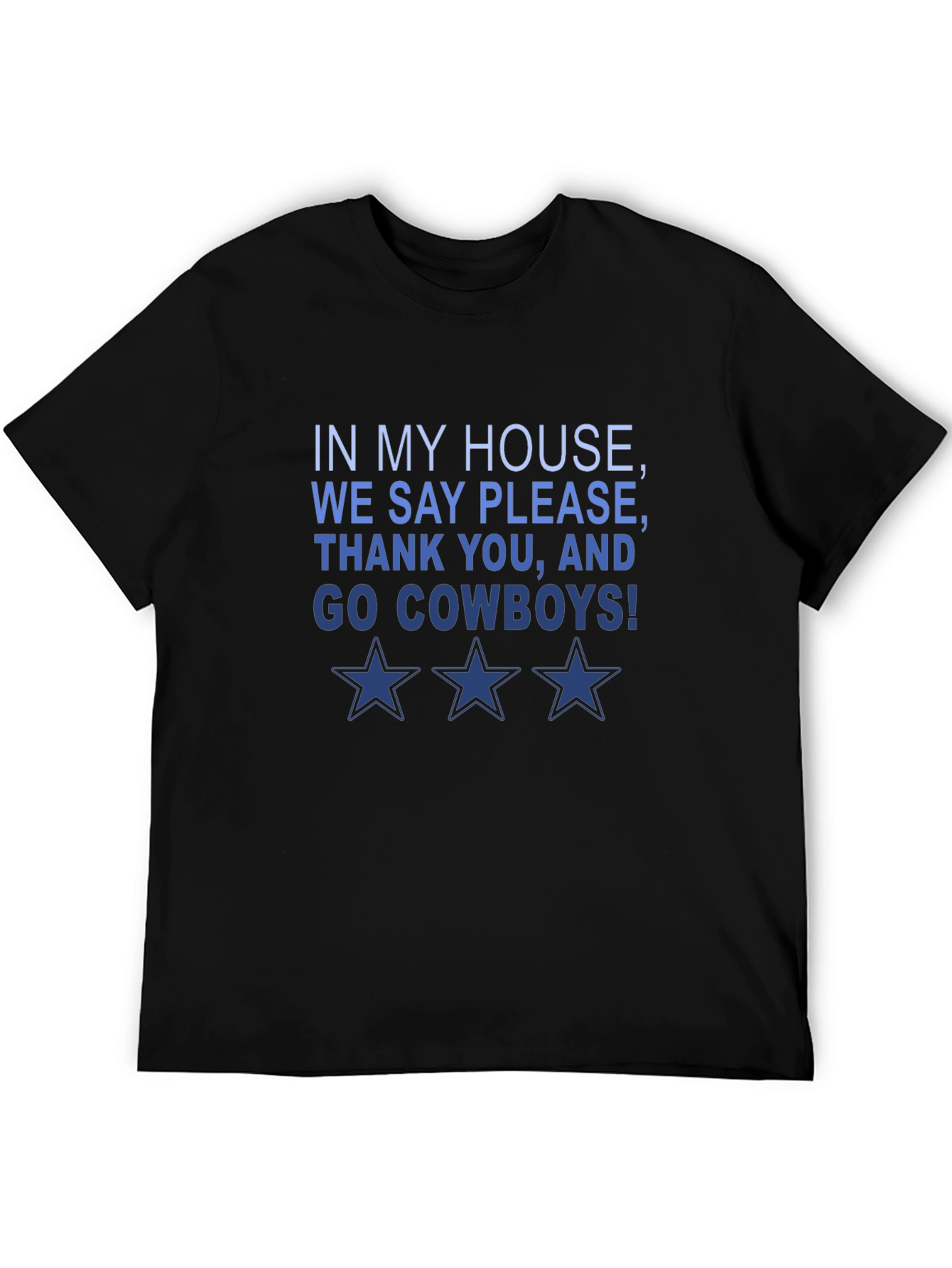 Cowboys Fan T-Shirt: In My House We Say Please