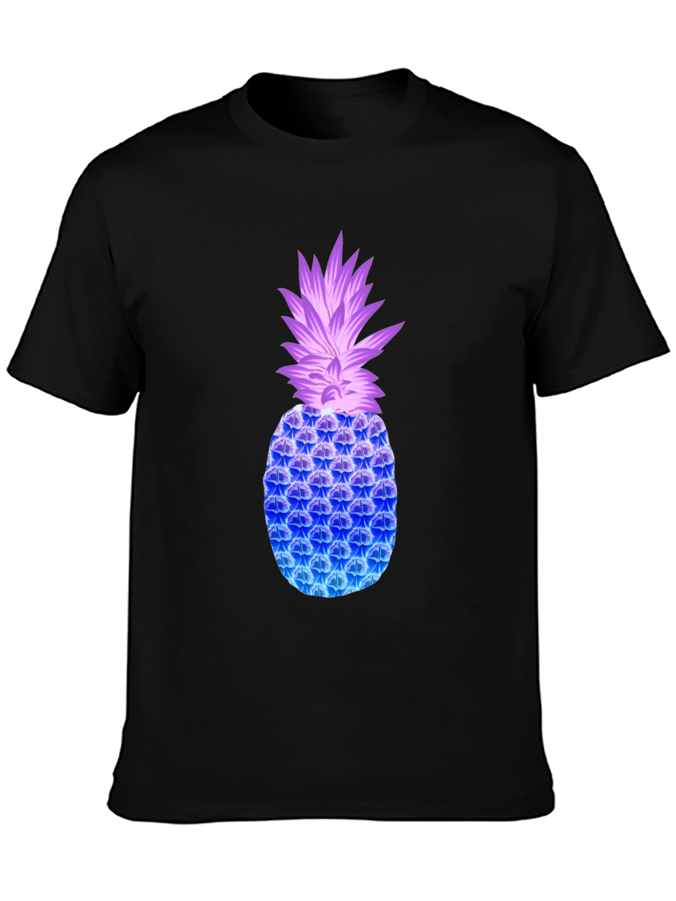 Neon Pineapple Graphic Tee - Modern Casual Style