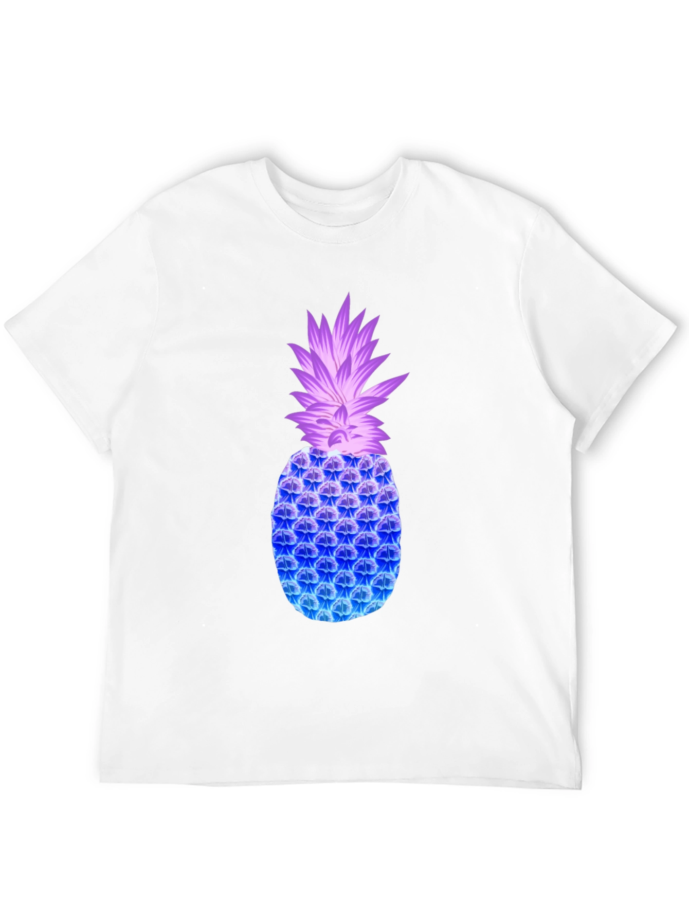Neon Pineapple Graphic Tee - Modern Casual Style