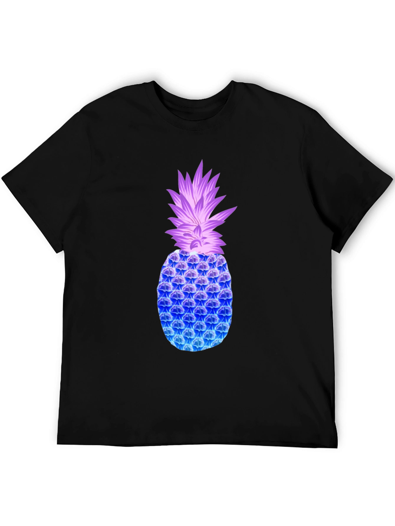 Neon Pineapple Graphic Tee - Modern Casual Style
