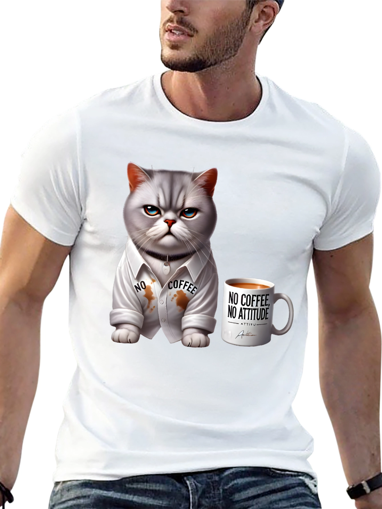 Grumpy Cat Coffee Lover T-Shirt