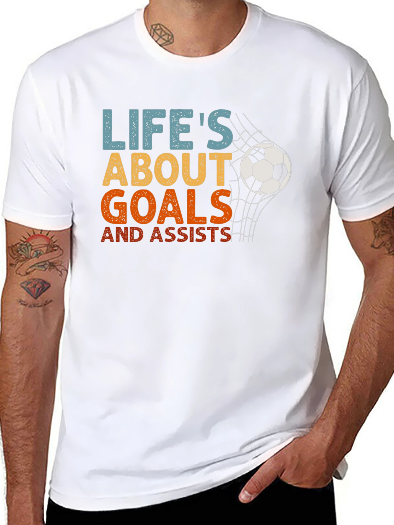 Lifes About Goals Soccer T-Shirt