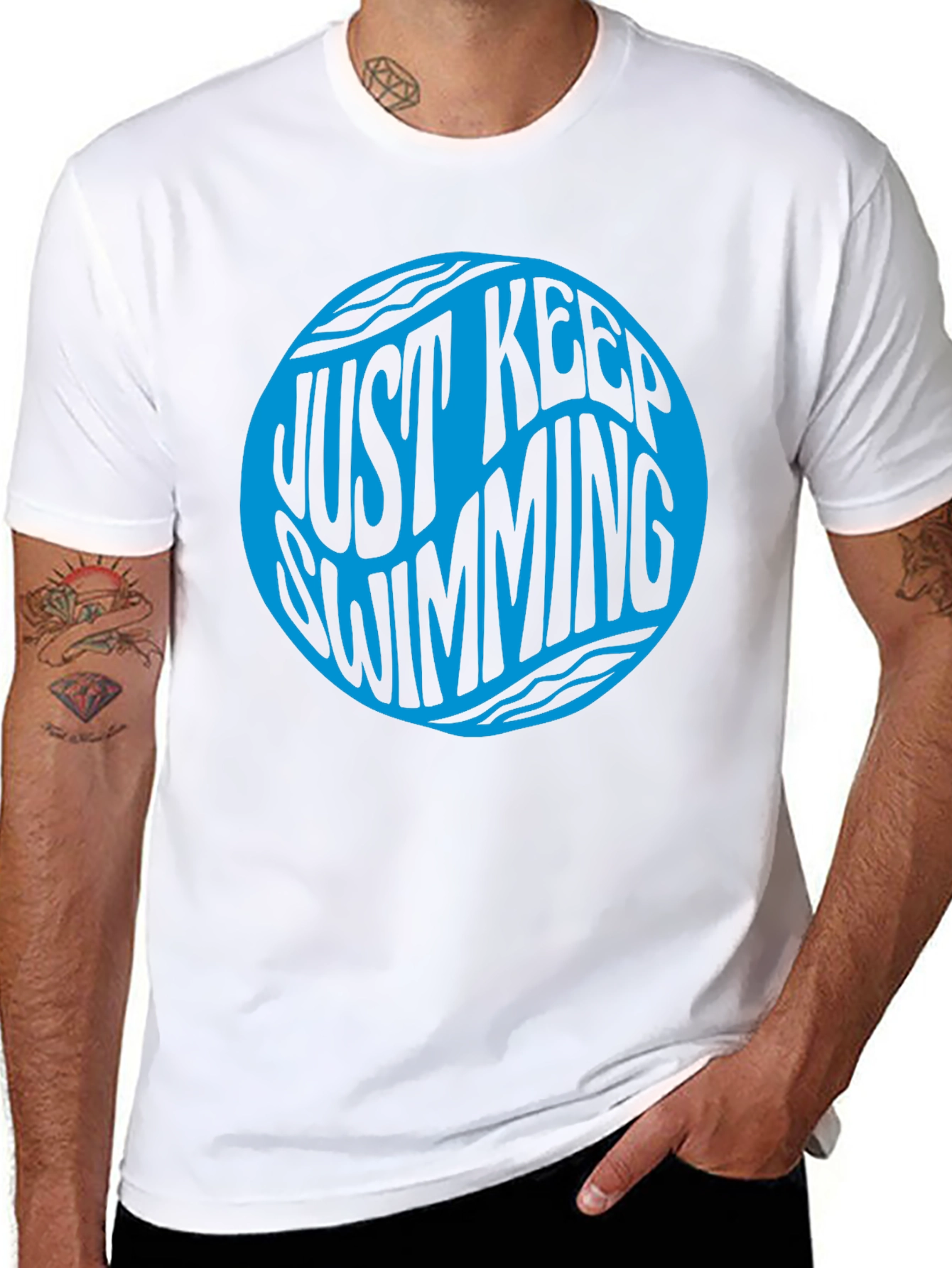 Just Keep Swimming Graphic Tee