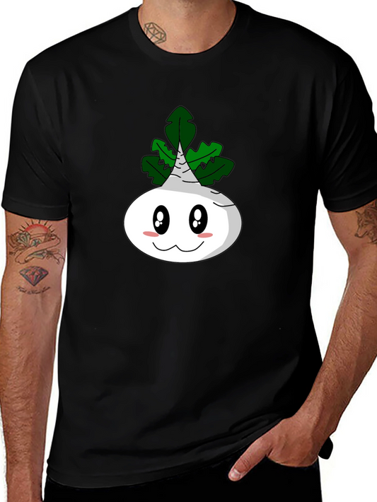 Cartoon Turnip T-Shirt - Funny Vegetable Tee