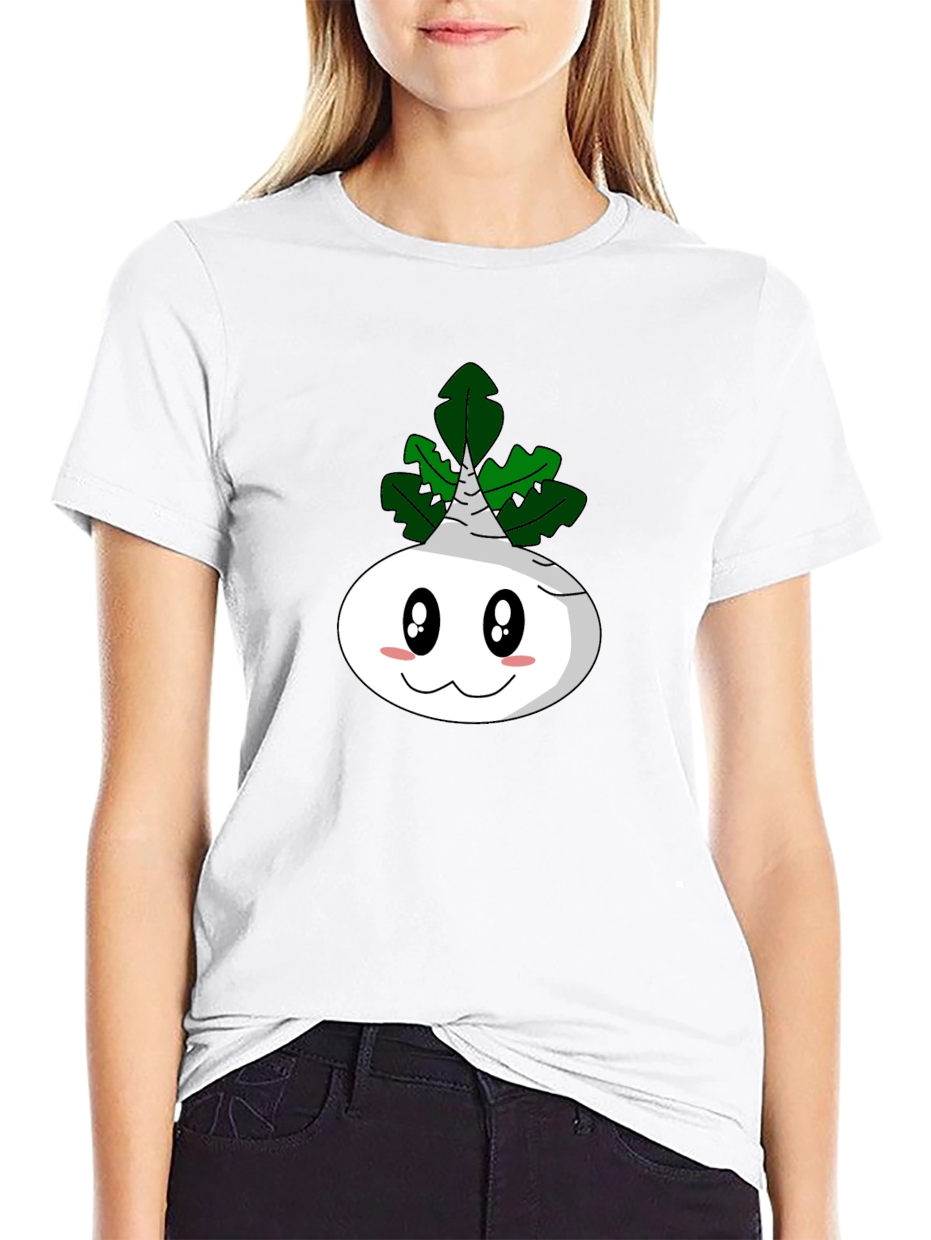 Cartoon Turnip T-Shirt - Funny Vegetable Tee