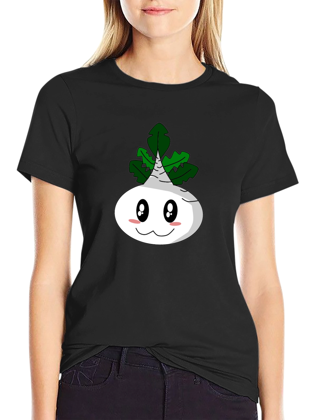 Cartoon Turnip T-Shirt - Funny Vegetable Tee