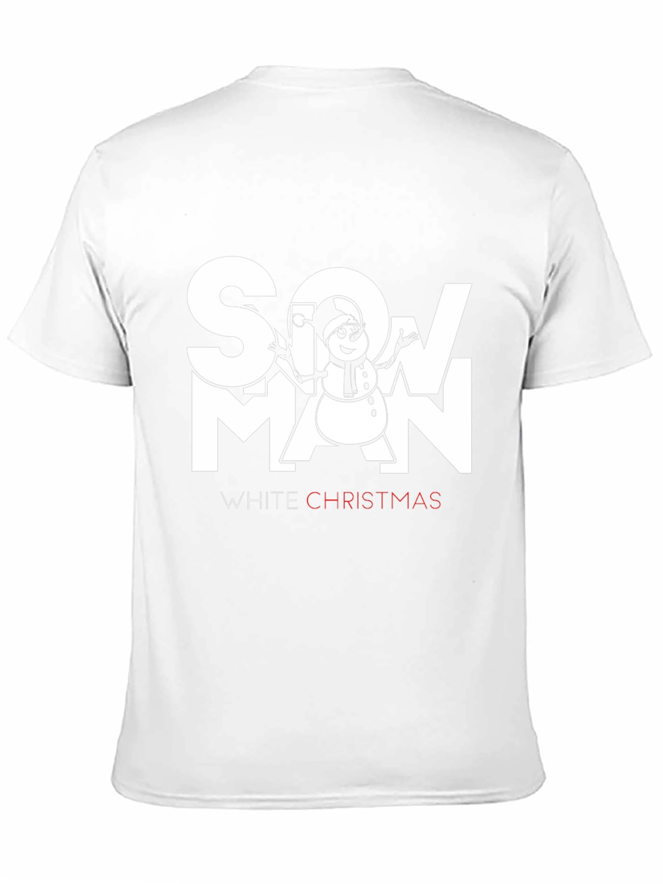Snowman White Christmas Graphic T-Shirt