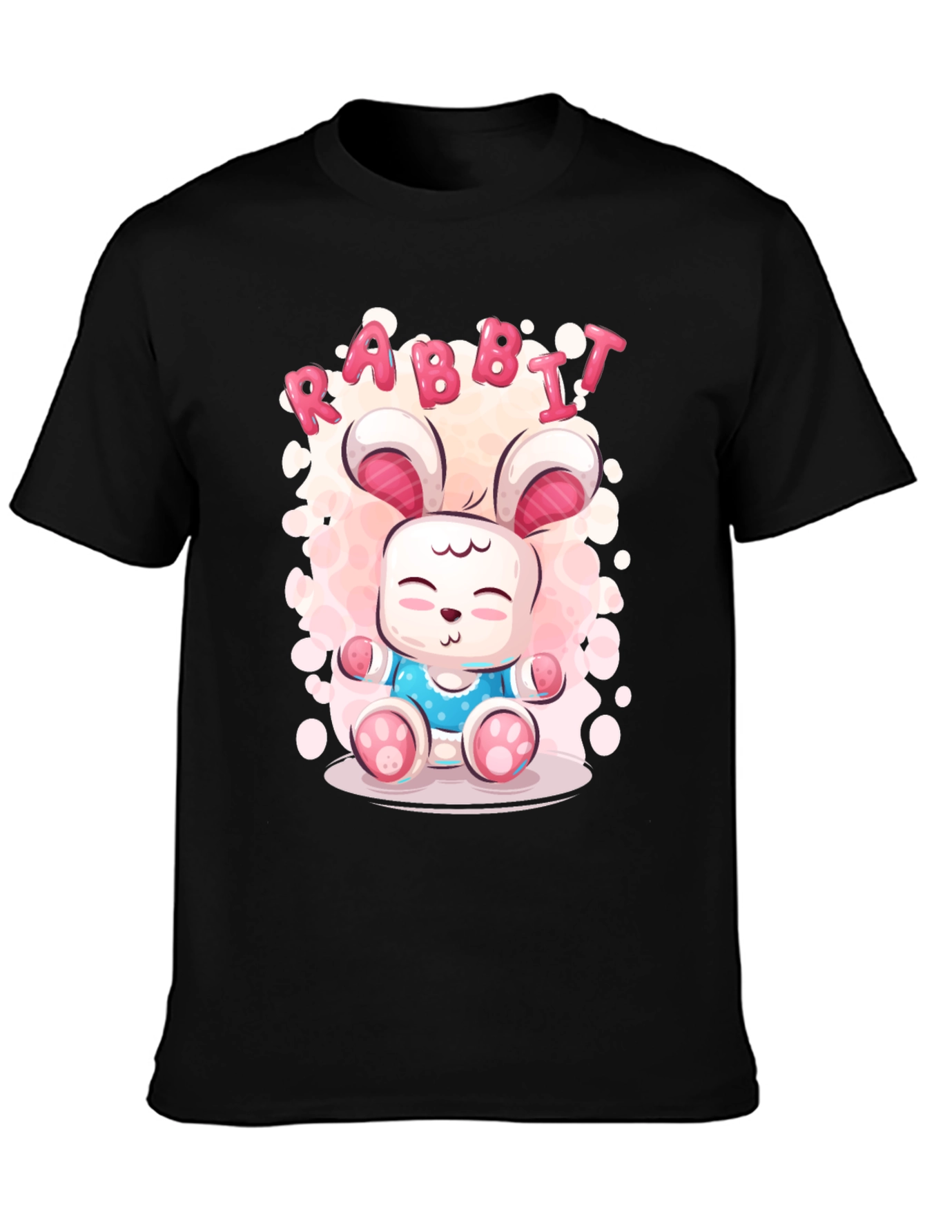 Cute Rabbit Cartoon Graphic T-Shirt