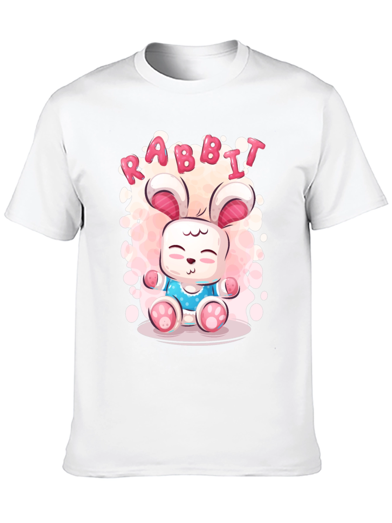 Cute Rabbit Cartoon Graphic T-Shirt