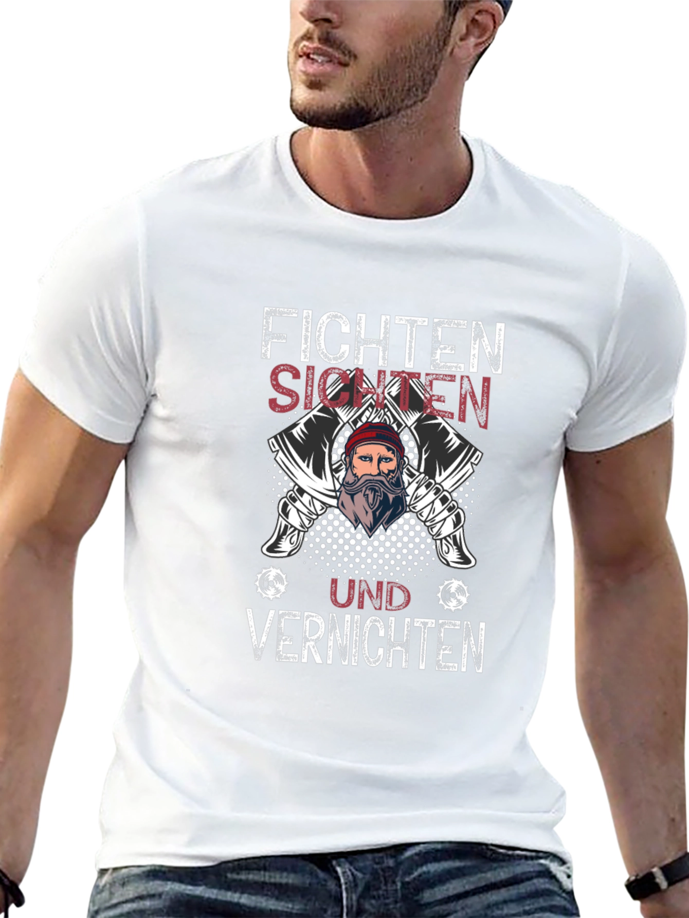 Fichten Sichten Und Vernichten Lumberjack T-Shirt