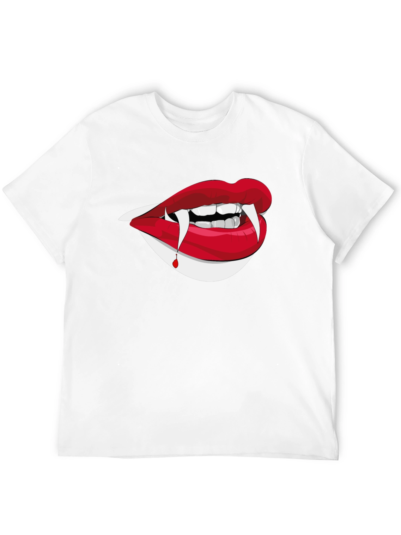 Vampire Lips Graphic Tee - Halloween Ready