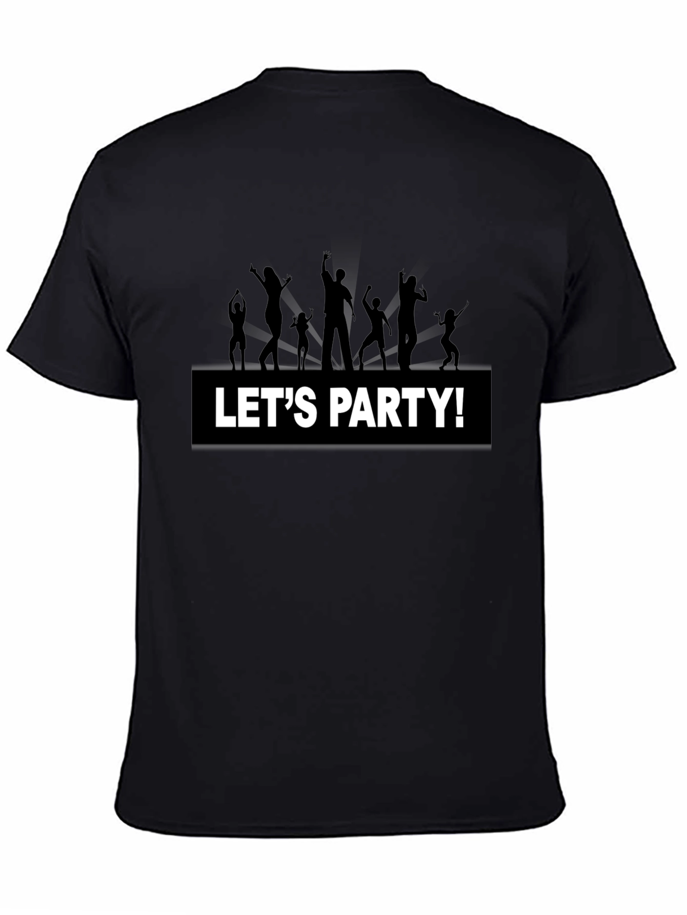 Lets Party Graphic Print Crew Neck T-Shirt