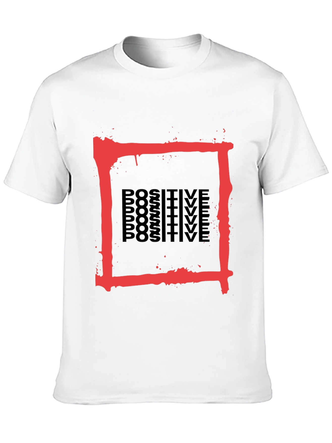 Positive Graphic Tee - Red Box Design