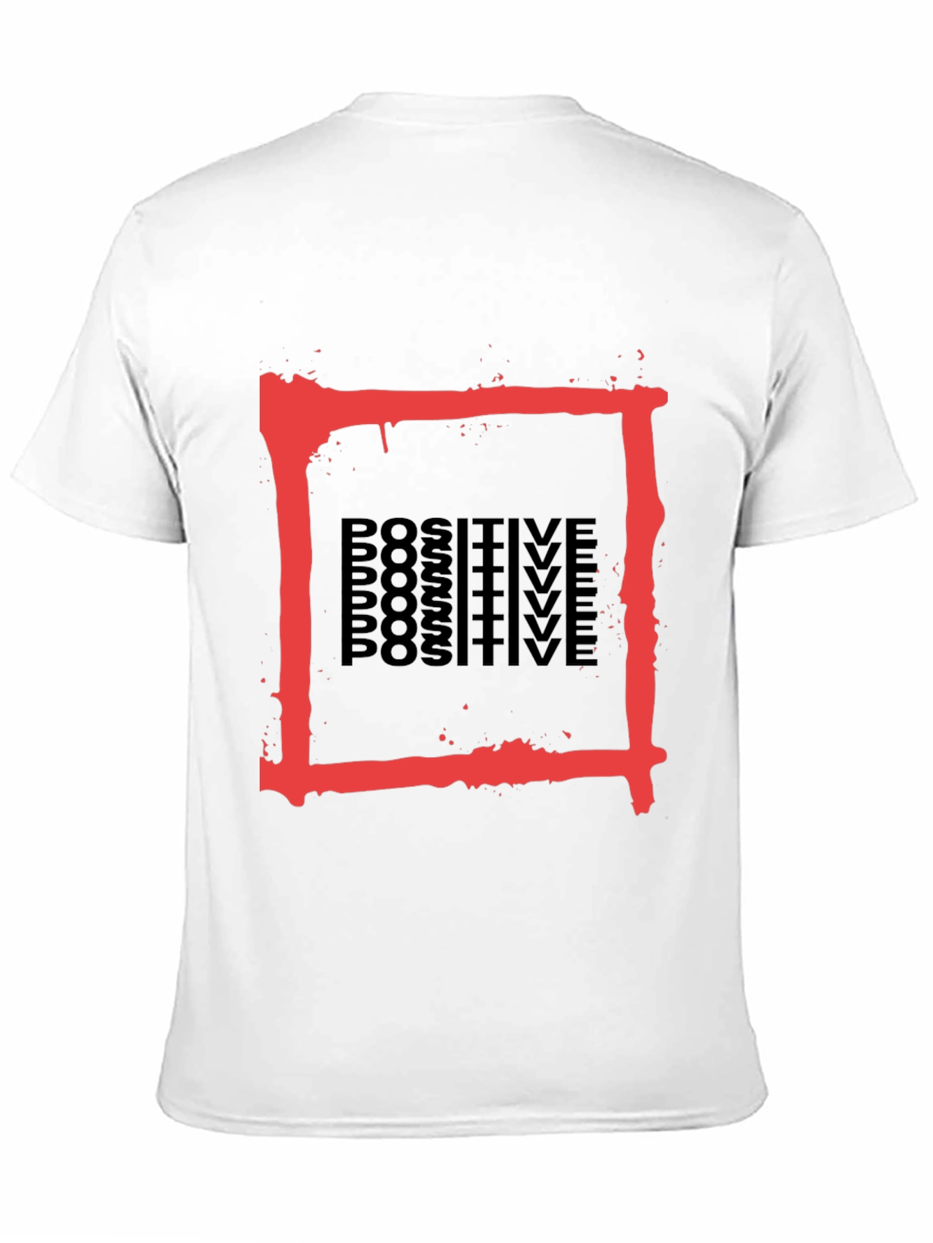 Positive Graphic Tee - Red Box Design