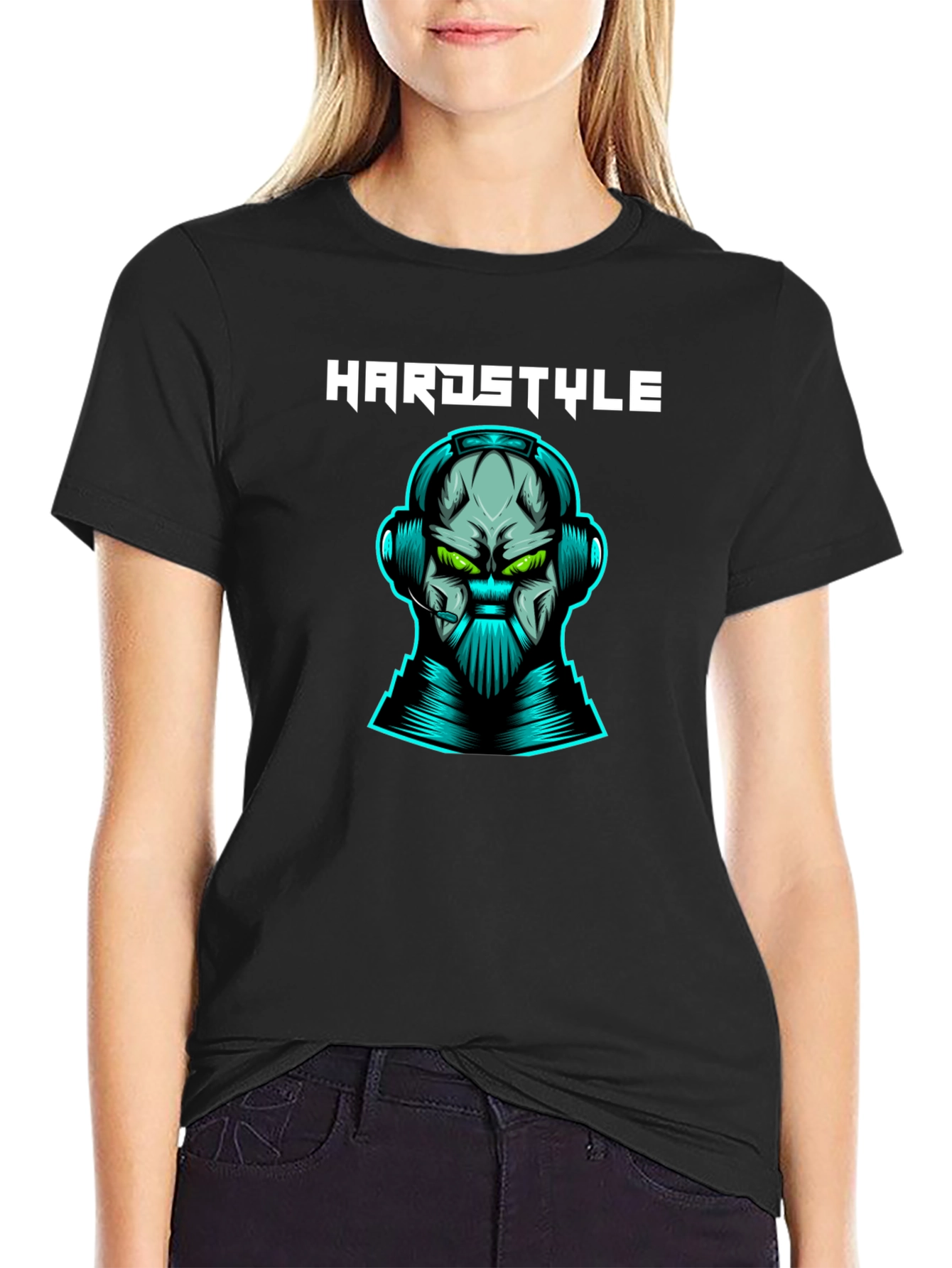 Hardstyle Graphic T-Shirt - Futuristic DJ Design