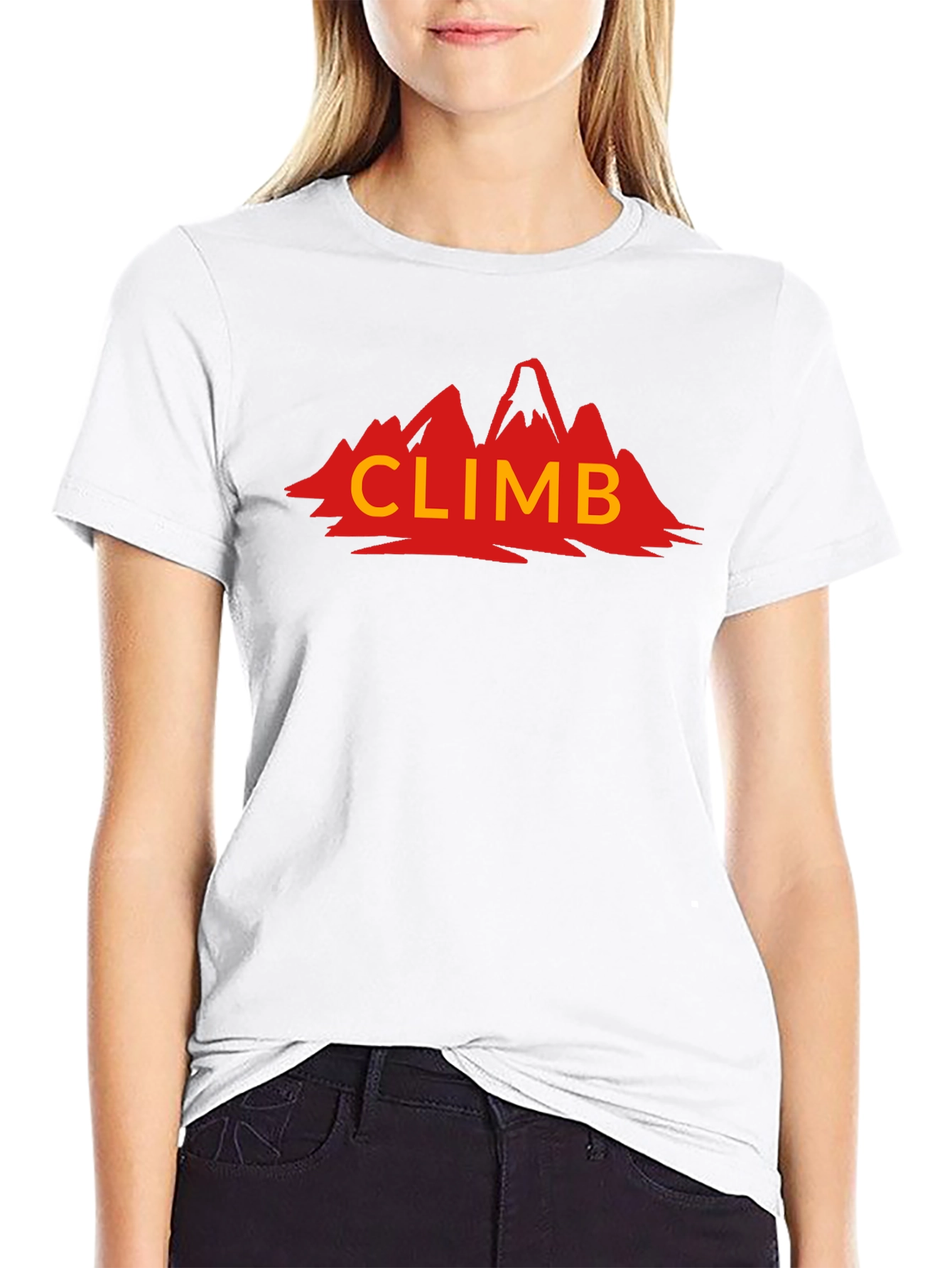 Climb Mountain Graphic T-Shirt - Black