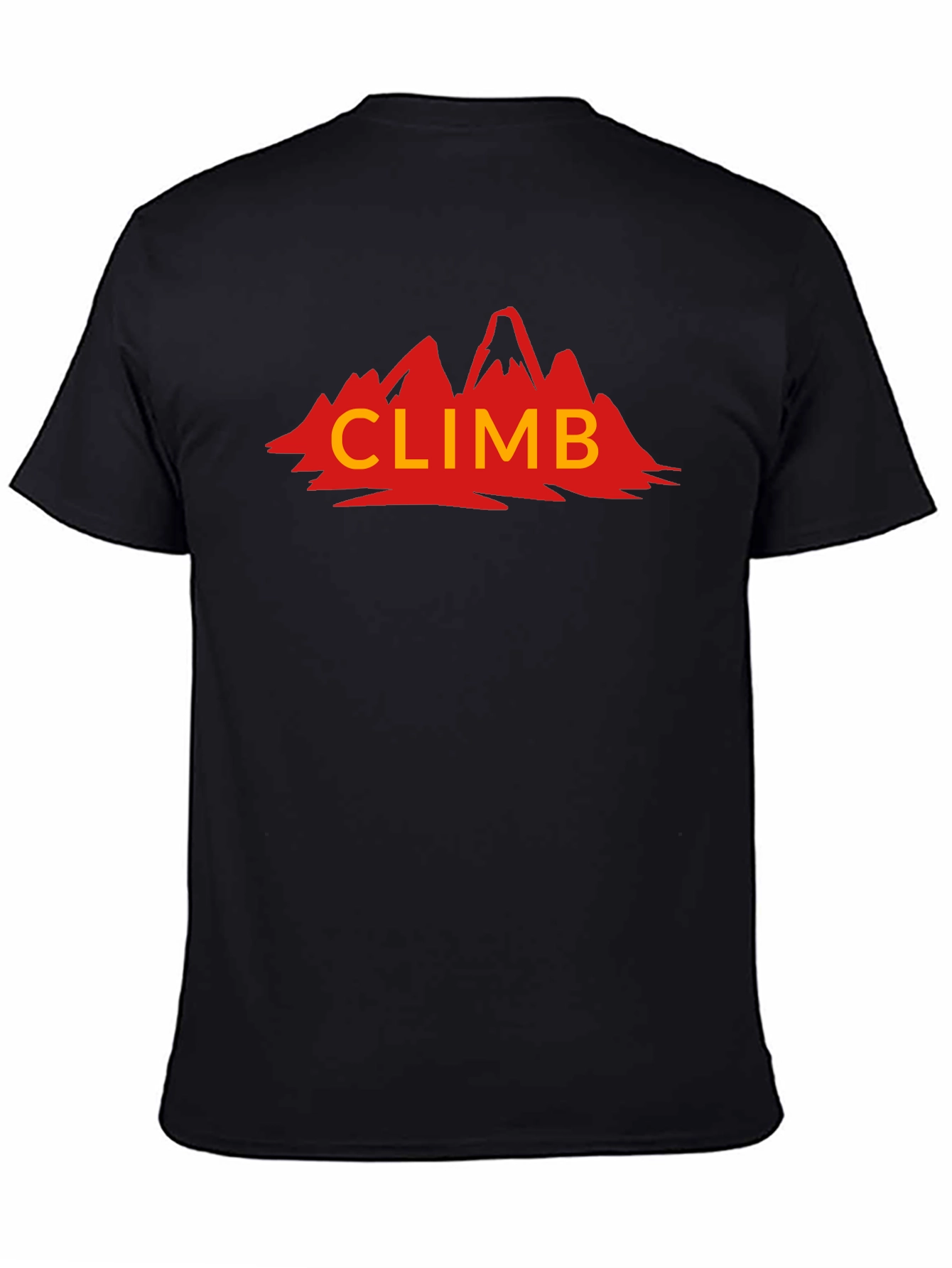 Climb Mountain Graphic T-Shirt - Black