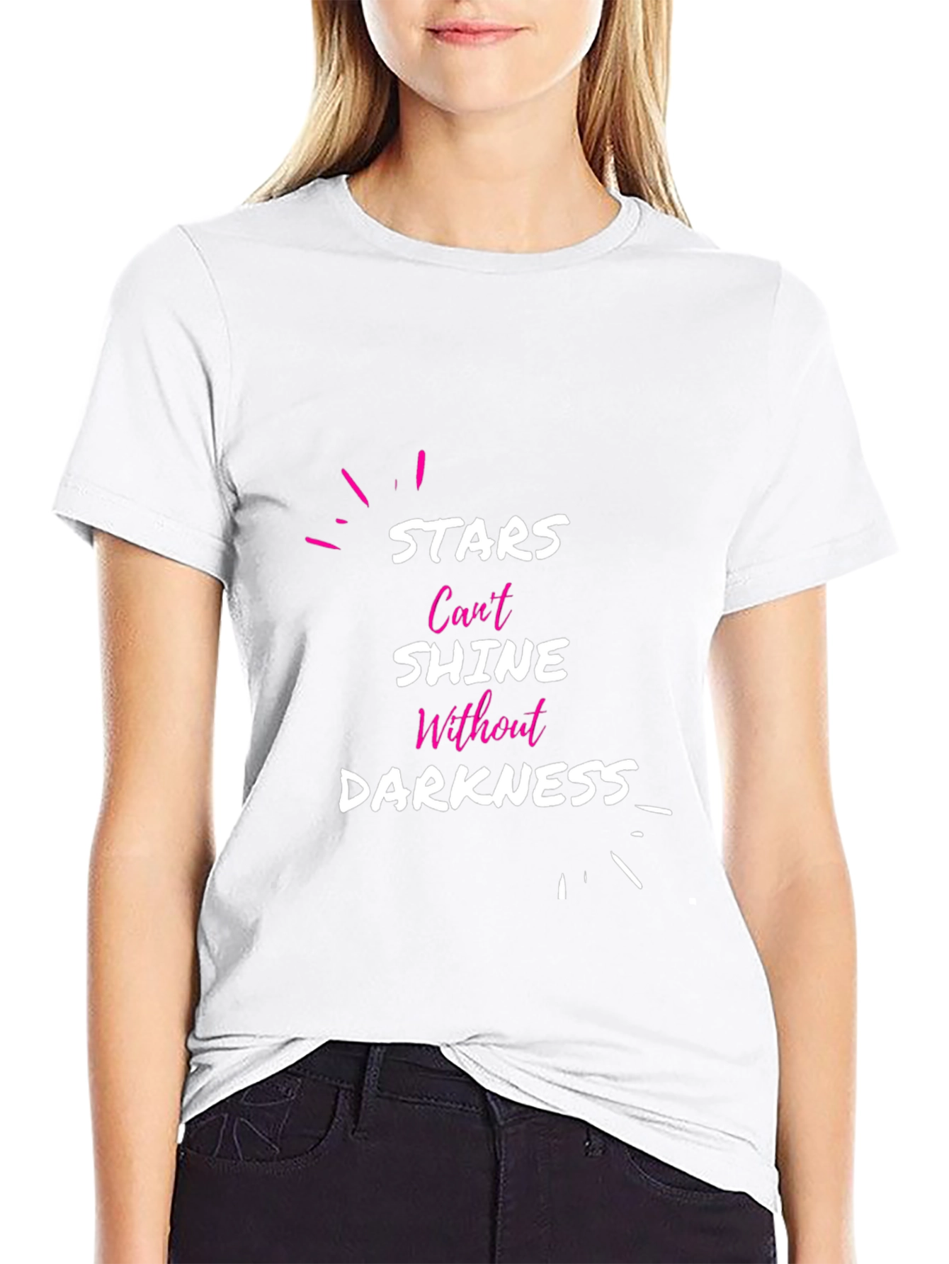Stars Cant Shine Darkness Mens Tee
