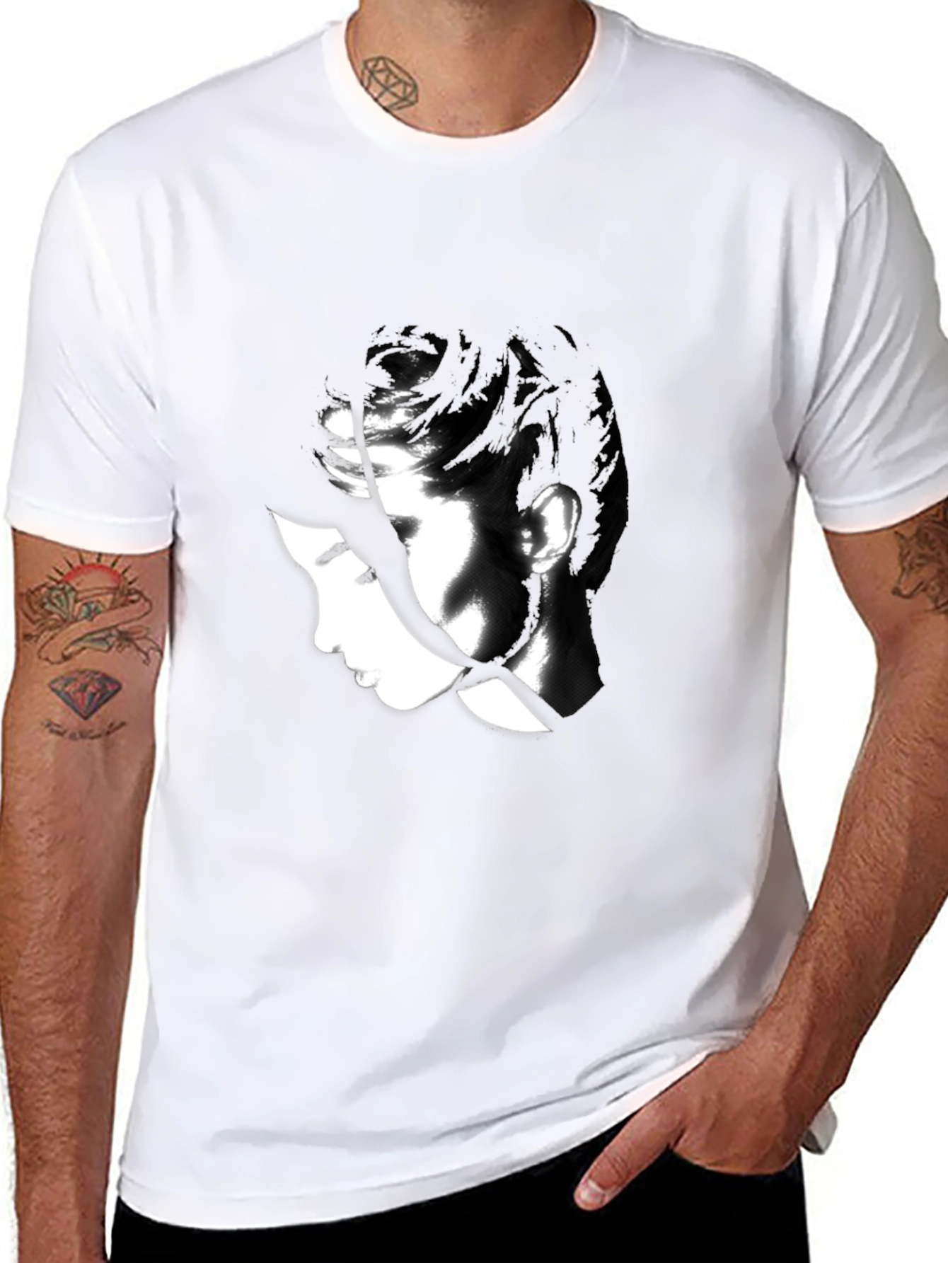 Monochrome Portrait T-Shirt