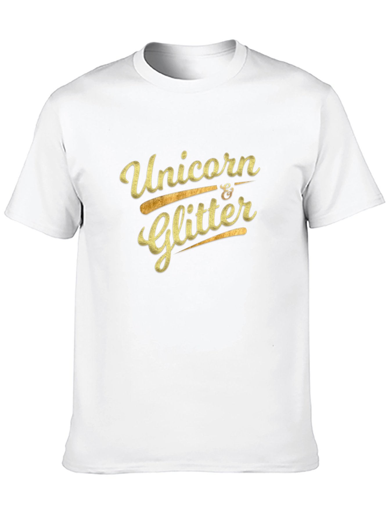 Unicorn & Glitter Black Graphic Tee