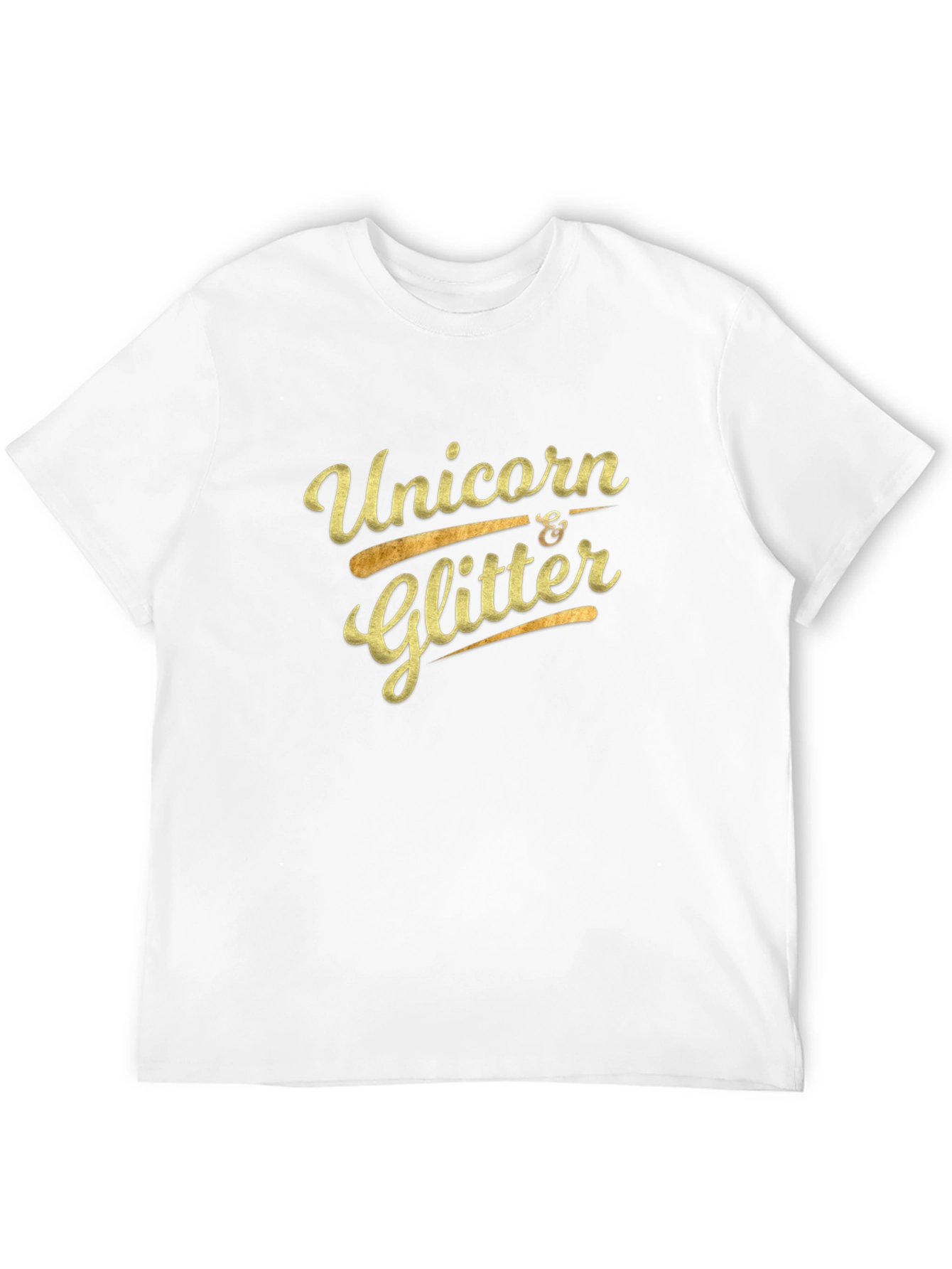 Unicorn & Glitter Black Graphic Tee