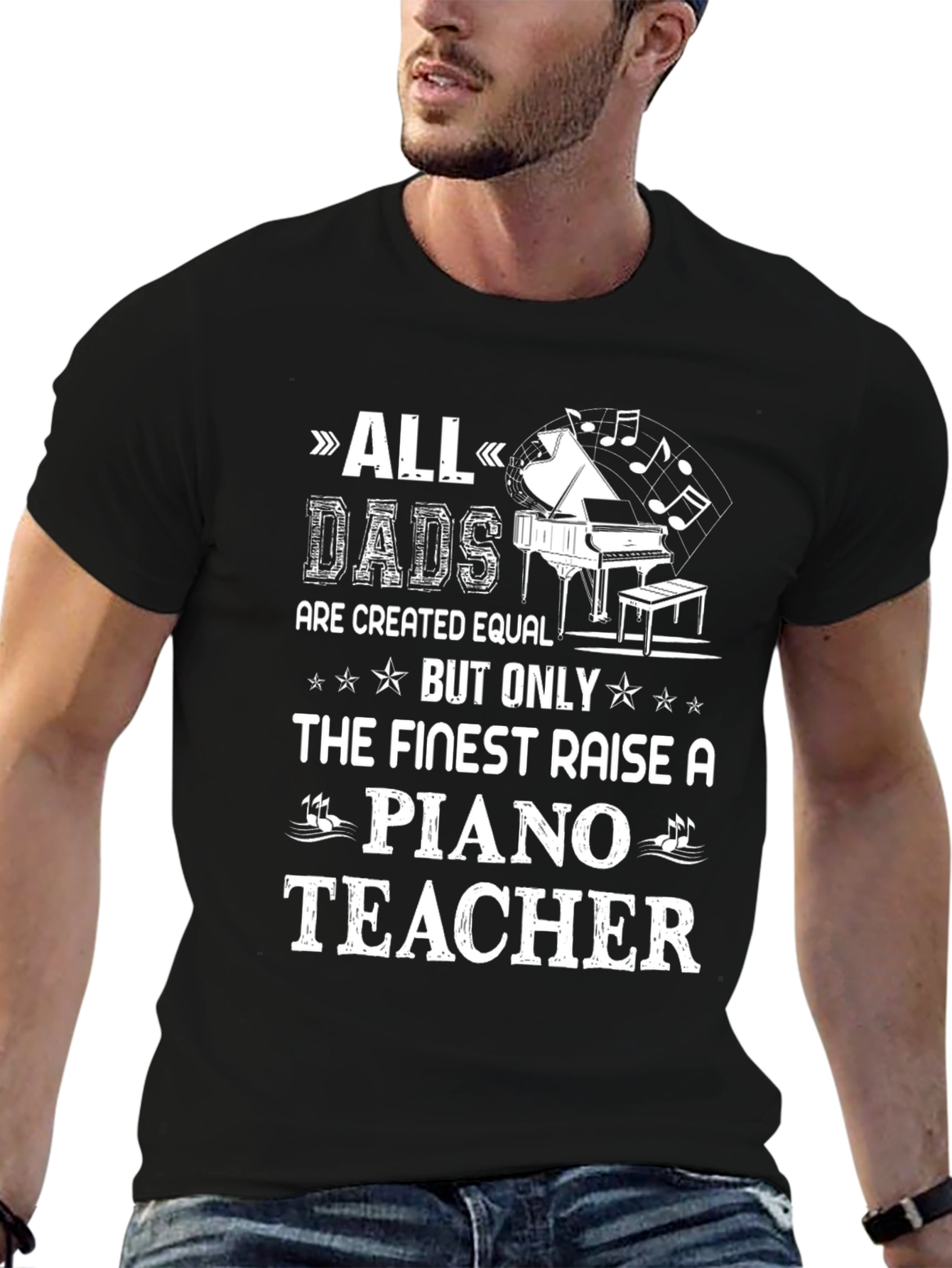 All Dads Piano Teacher T-Shirt - Fathers Day Gift