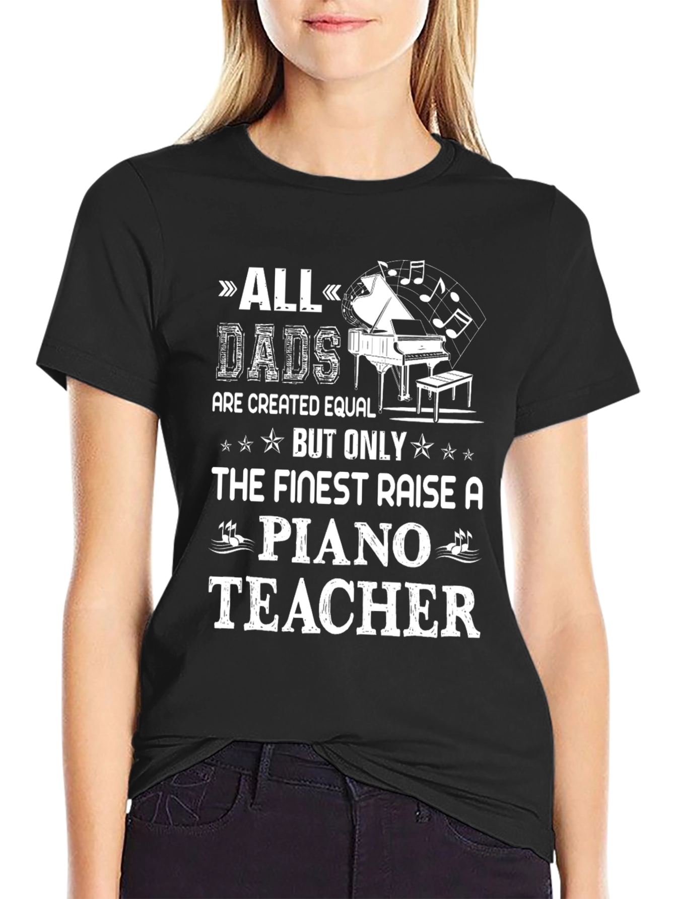 All Dads Piano Teacher T-Shirt - Fathers Day Gift