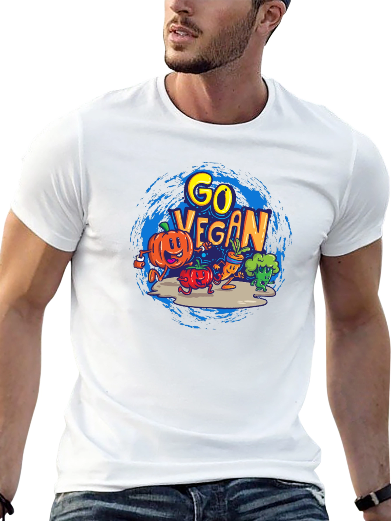 Go Vegan Graphic T-Shirt