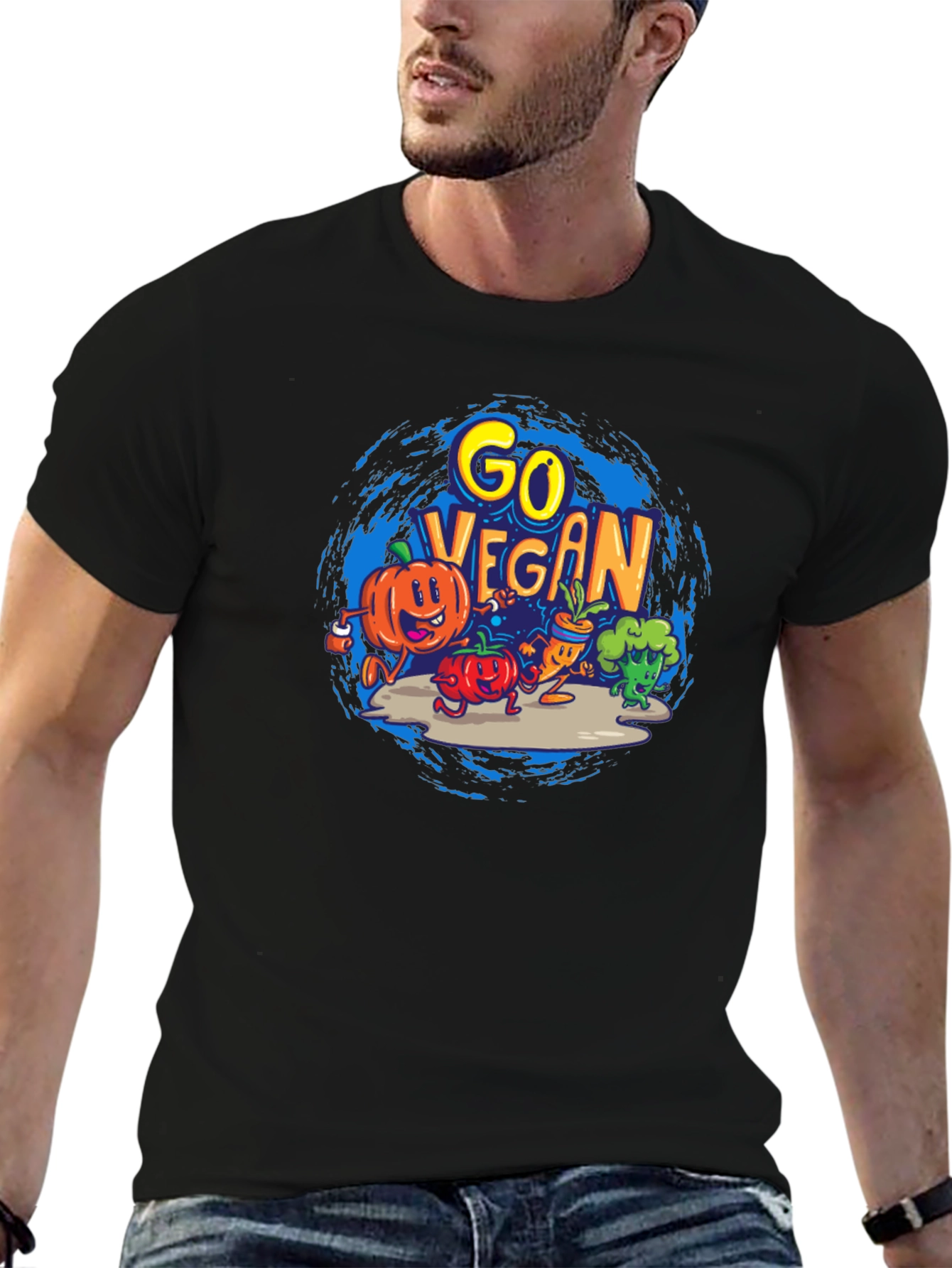 Go Vegan Graphic T-Shirt