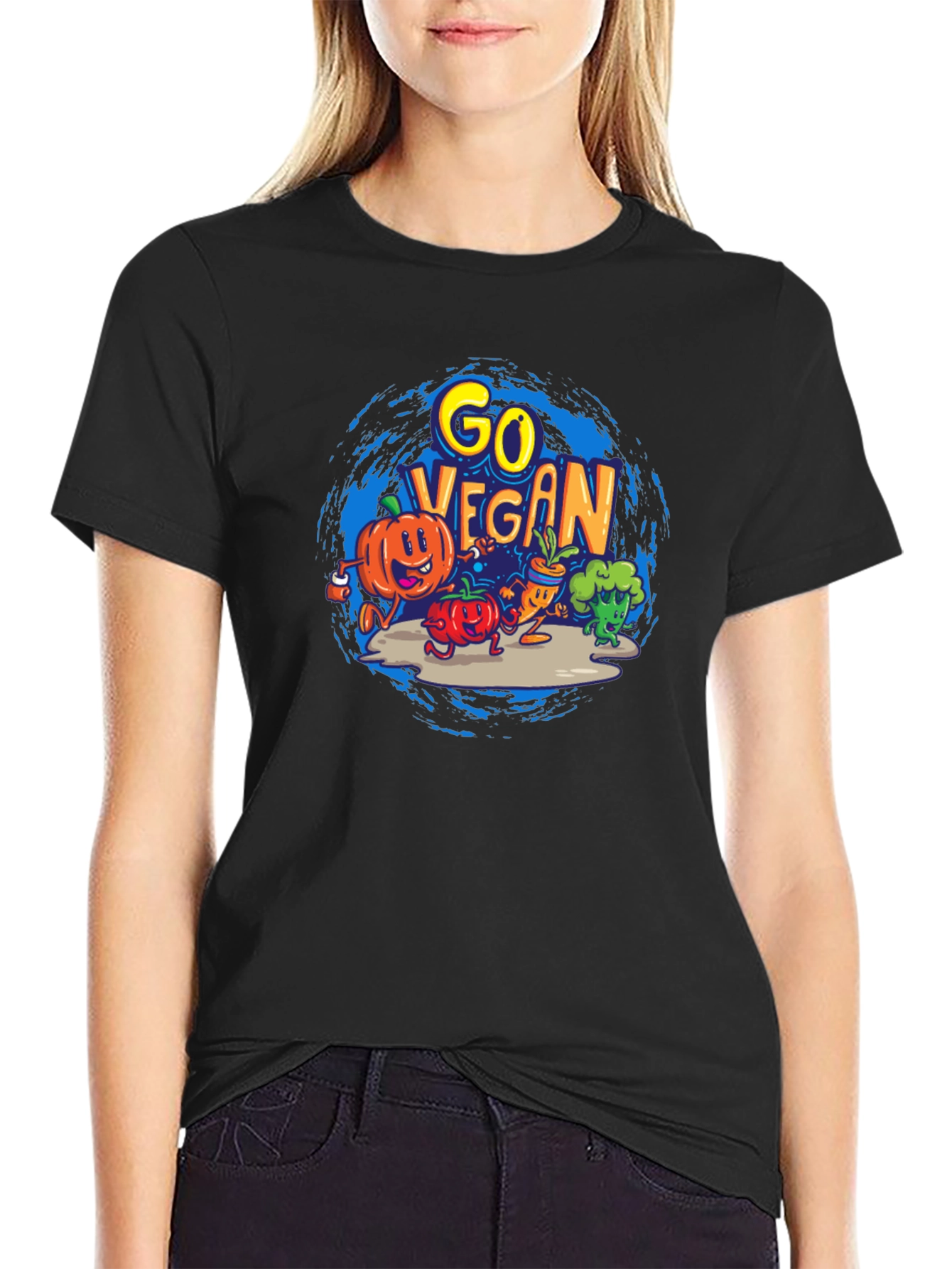 Go Vegan Graphic T-Shirt