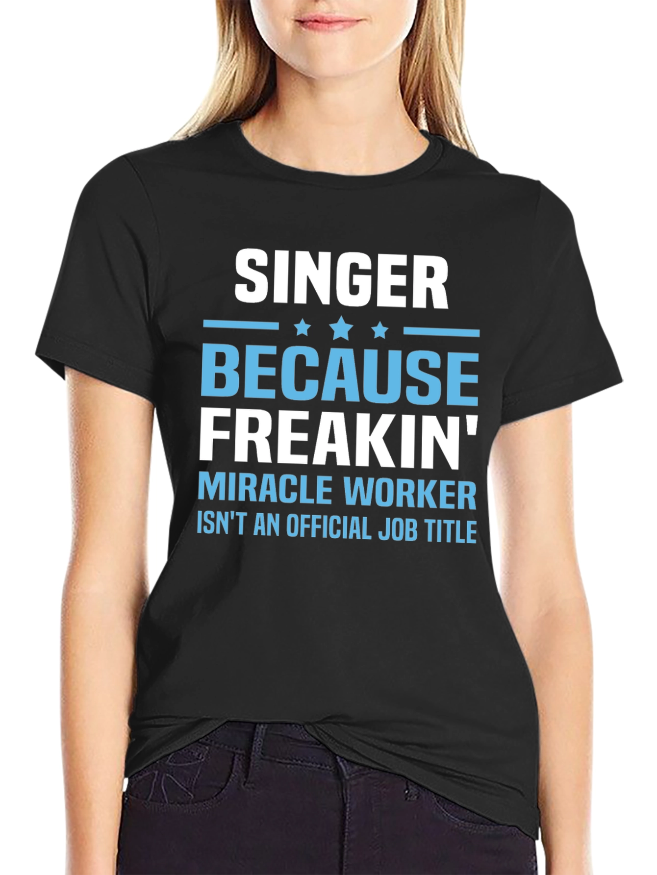 Singer Miracle Worker Funny Graphic T-Shirt