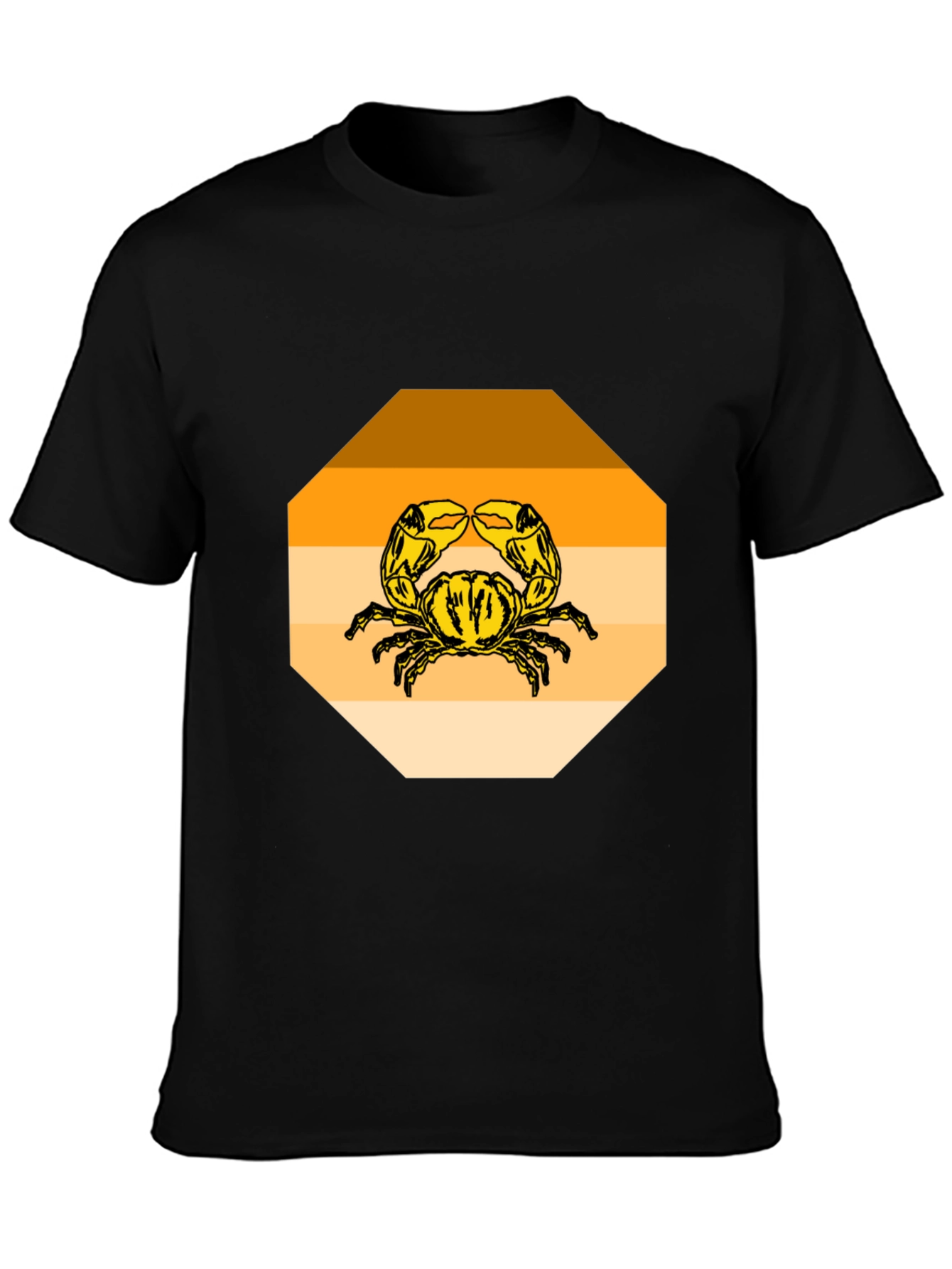 Retro Crab Graphic Tee - Coastal Style