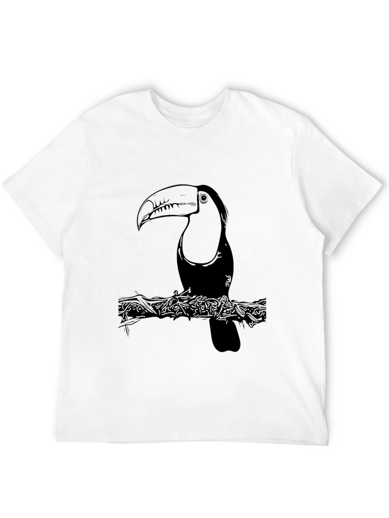 Toucannon Graphic Print Tee - Tropical Bird Design
