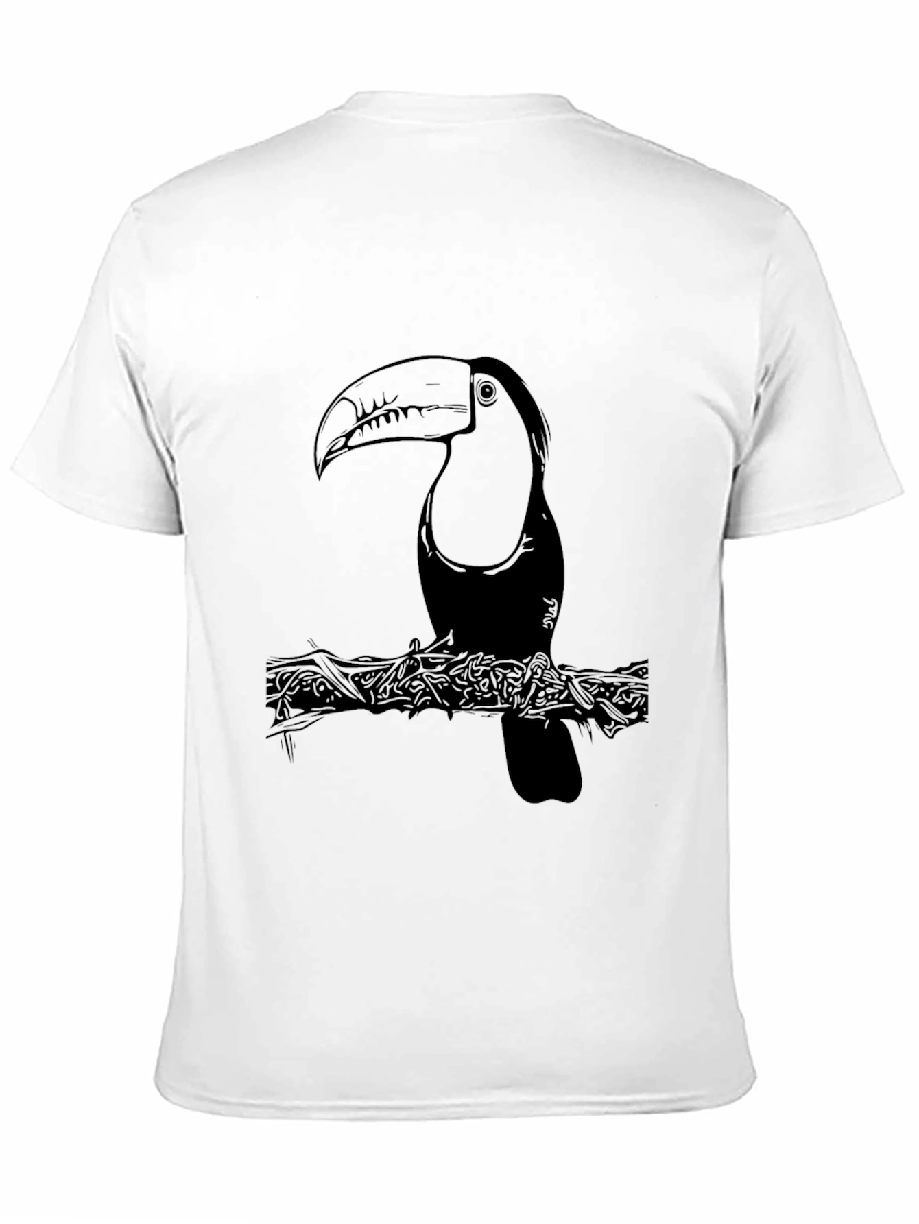 Toucannon Graphic Print Tee - Tropical Bird Design