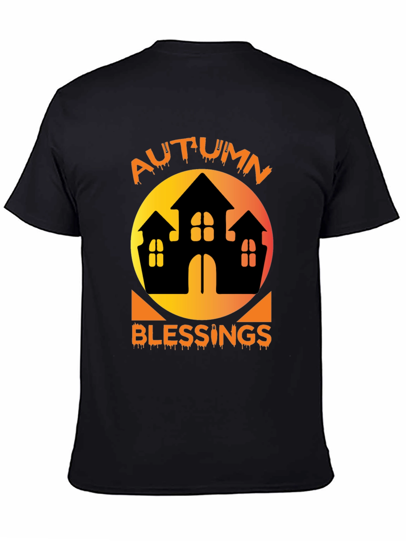 Autumn Blessings Haunted House T-Shirt