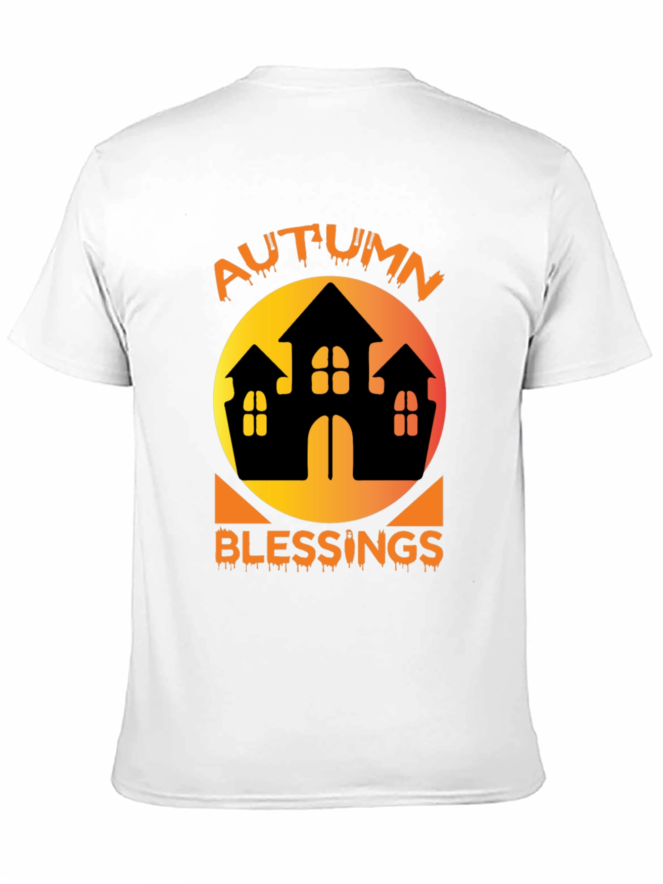 Autumn Blessings Haunted House T-Shirt