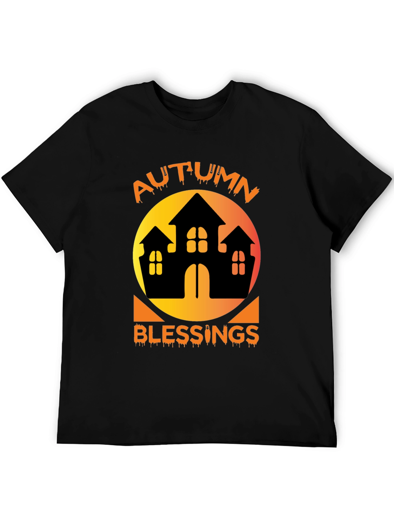 Autumn Blessings Haunted House T-Shirt