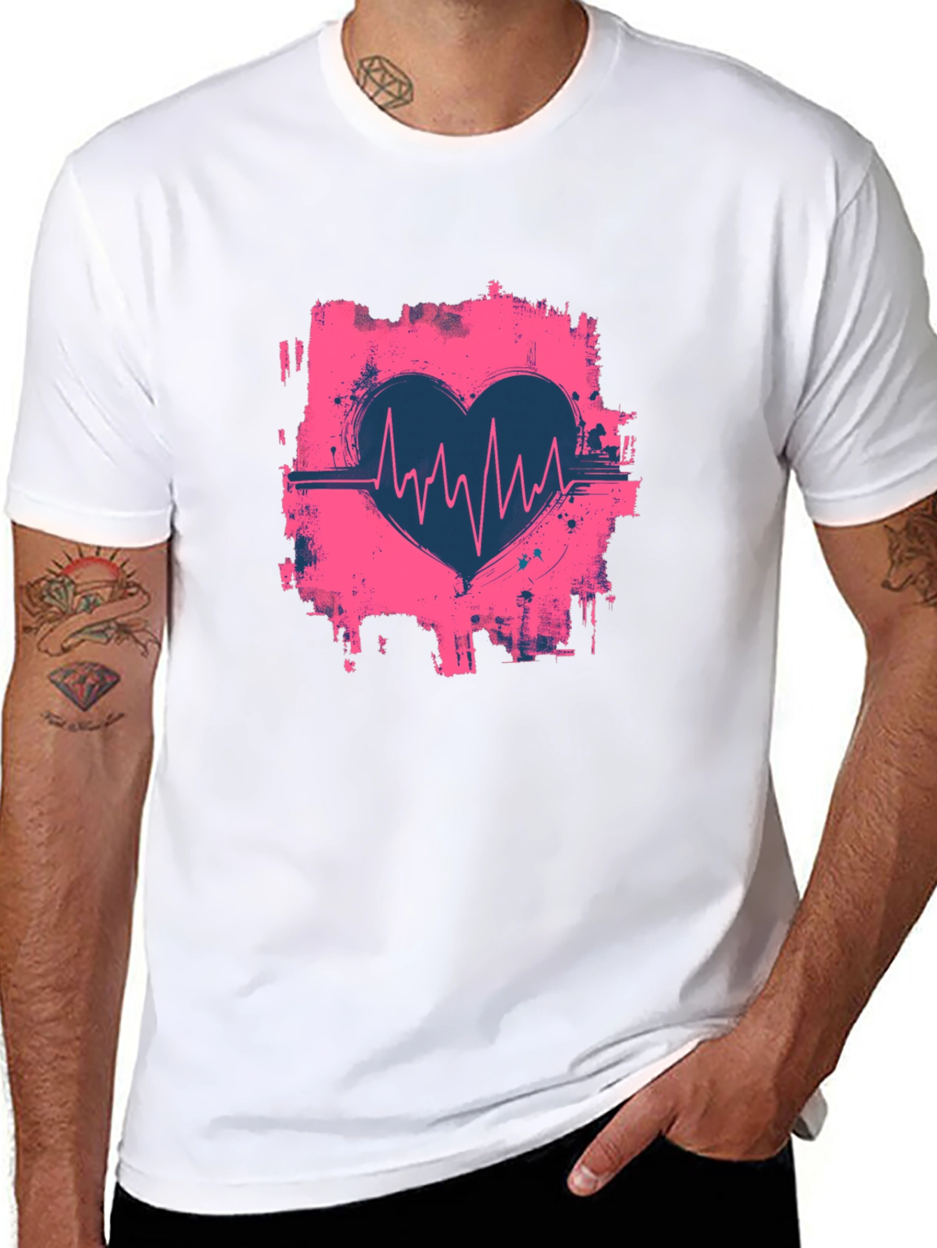 Heartbeat Graphic T-Shirt