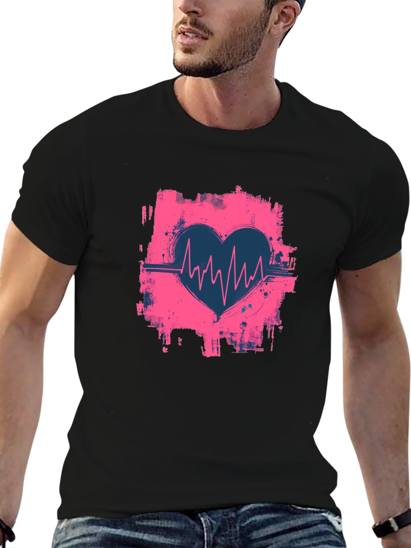 Heartbeat Graphic T-Shirt
