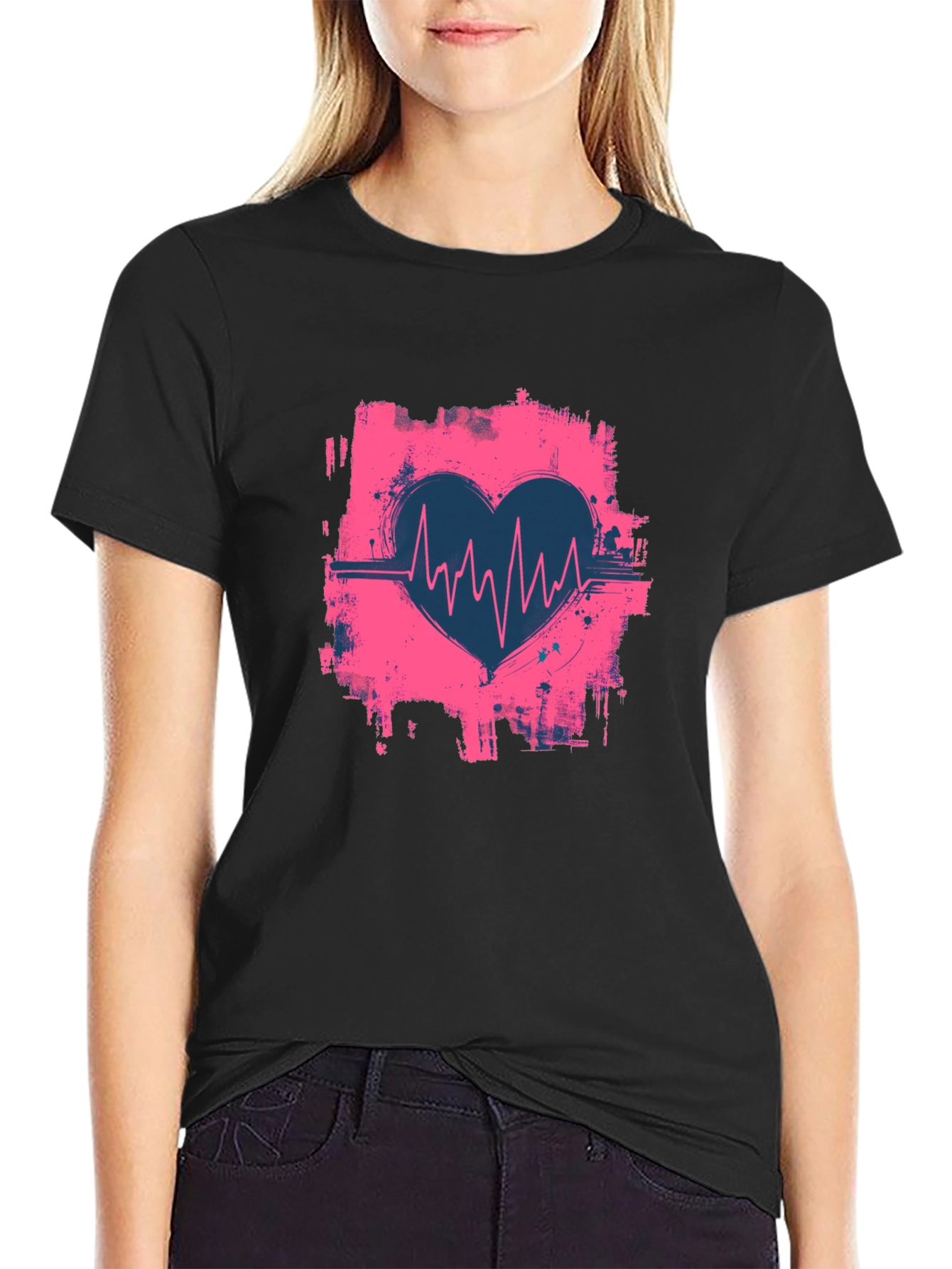 Heartbeat Graphic T-Shirt