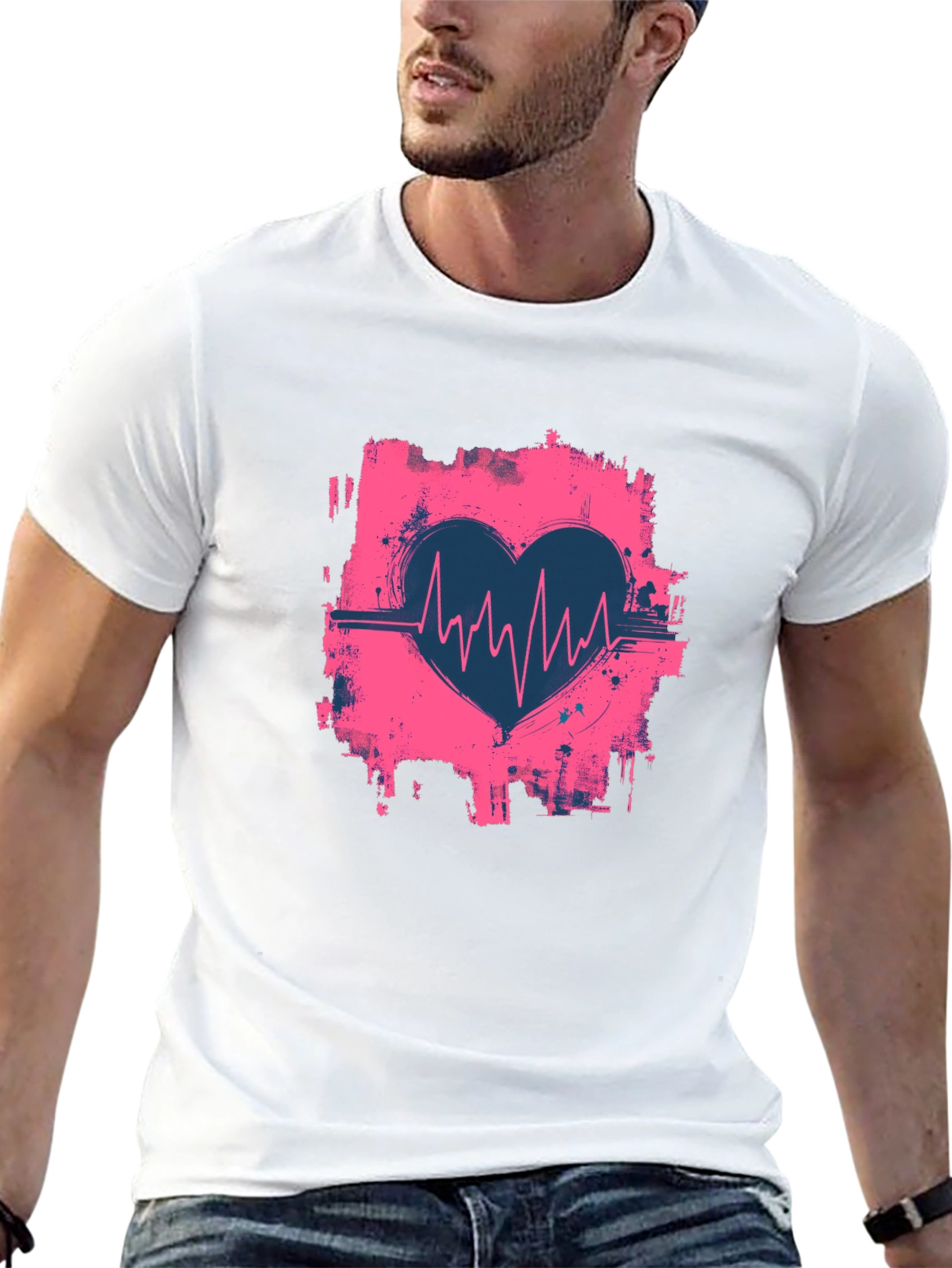 Heartbeat Graphic T-Shirt