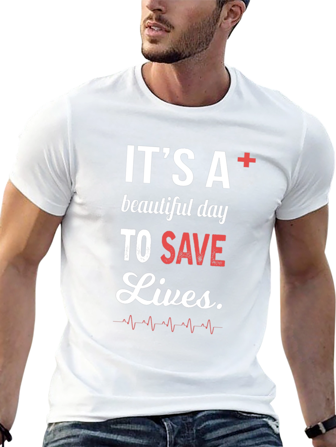 Its A+ Beautiful Day To Save Lives Graphic Tee