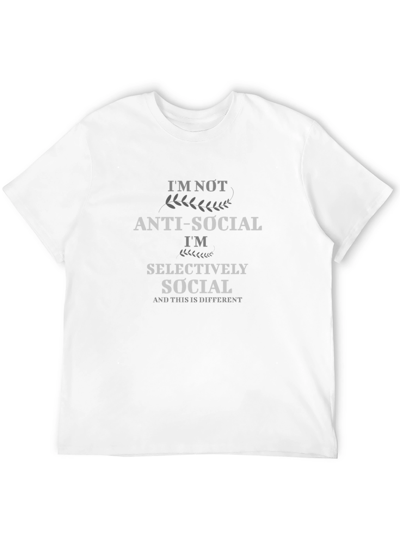 Selectively Social Graphic Tee - Anti-Social T-Shirt
