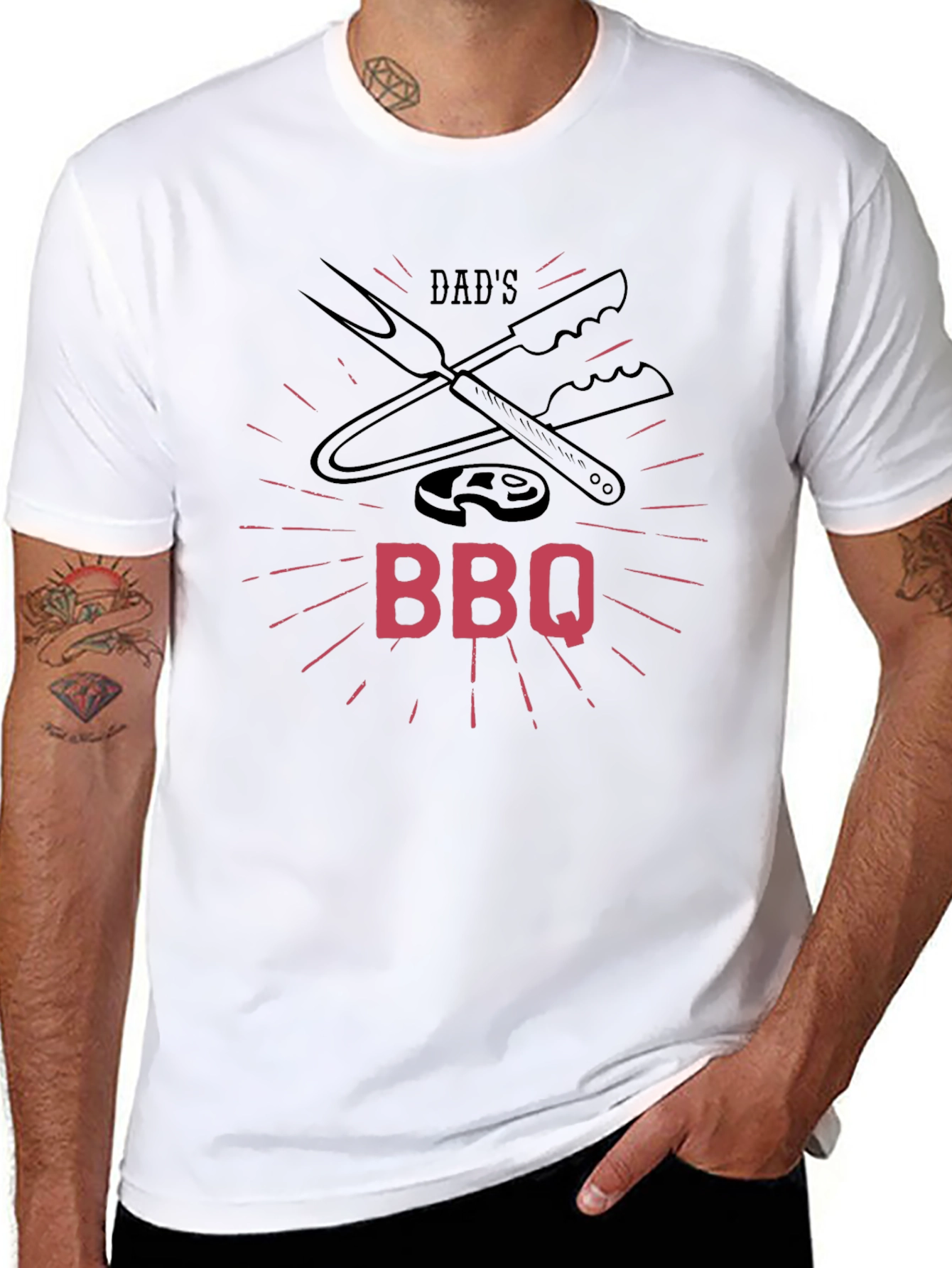 Dads BBQ T-Shirt - Grill Master Tee
